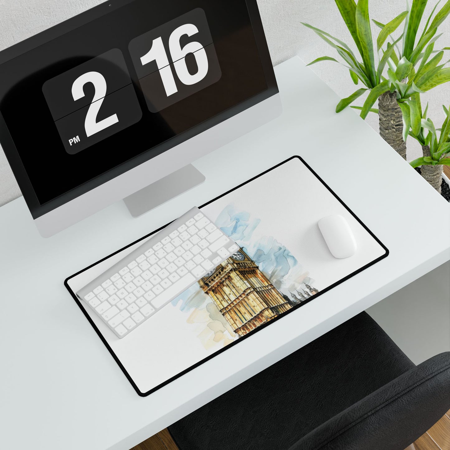 Elegant Big Ben Desk Mat | Office Accessories, Home Office Decor, Gift for Students, Work From Home Essentials, Unique Desk Decor