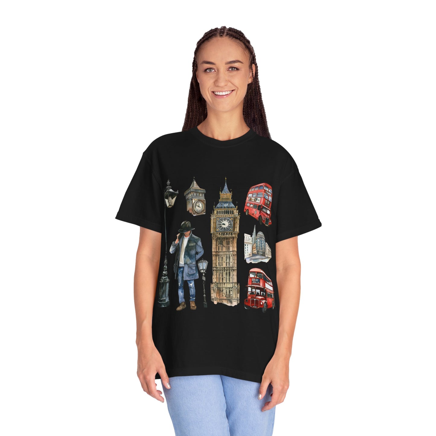 Unisex Garment-Dyed T-shirt - British Pride - England’s Most Famous Icons