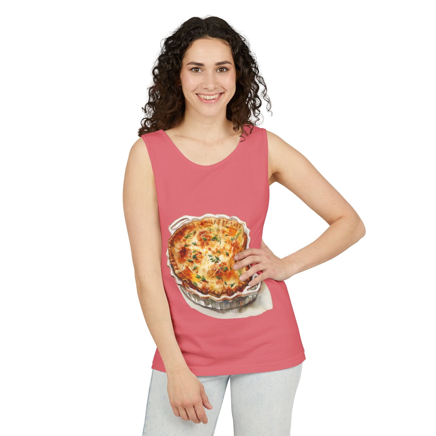 Unisex Garment-Dyed Tank Top - British Delicious Food