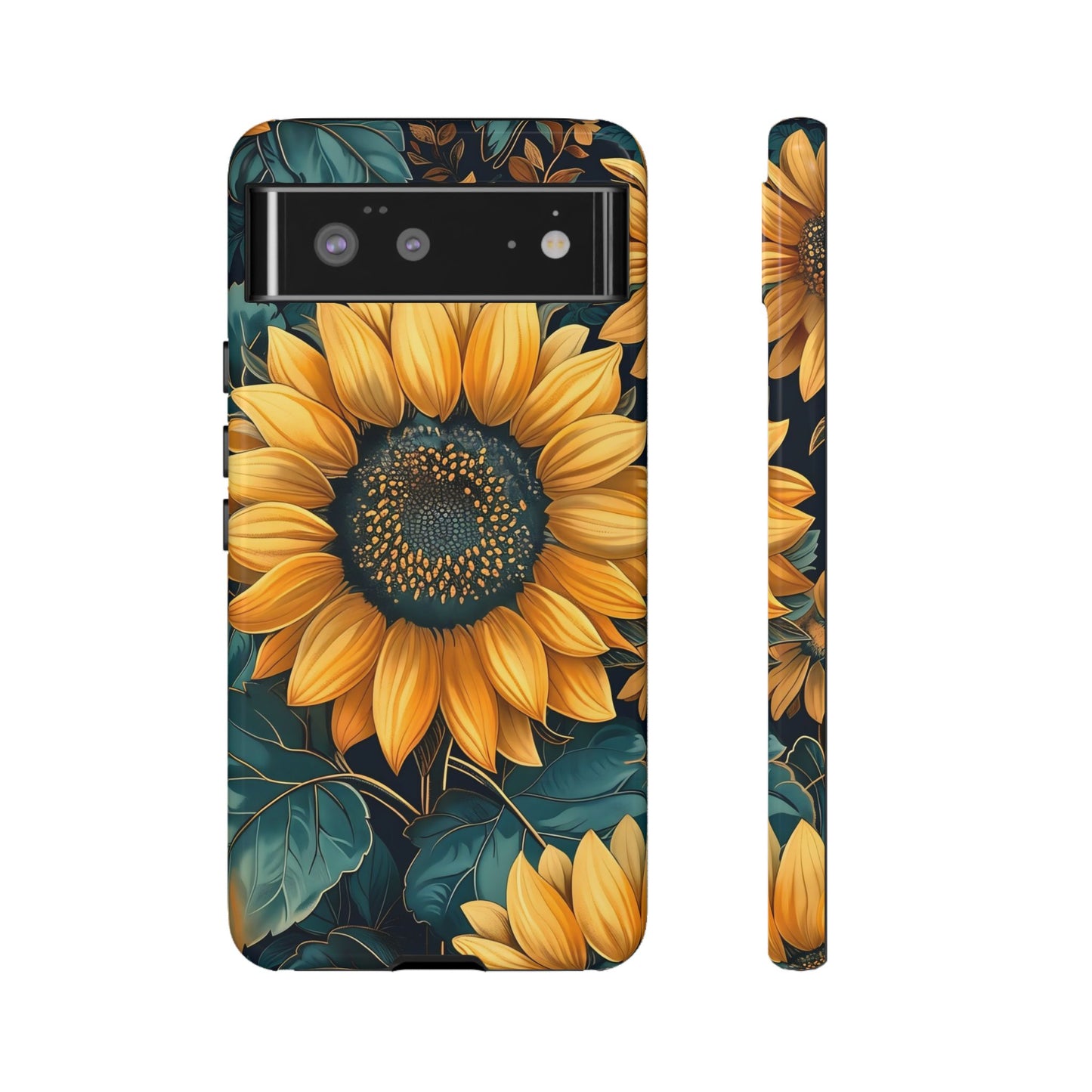 Sunflower Phone Case - Bright Floral Design, Stylish Tough Cover for Sunflower Lovers, Gift for Plant Enthusiasts, Mom Gift, Nature Lovers