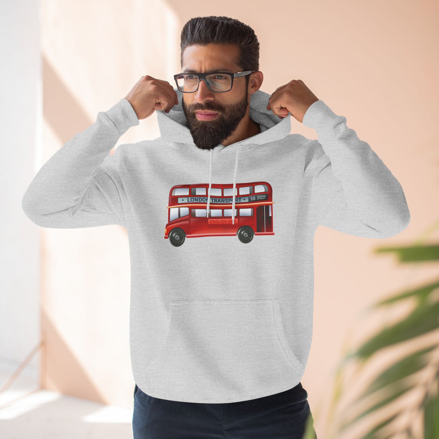 Vintage Car Trendy Three-Panel Fleece Hoodie