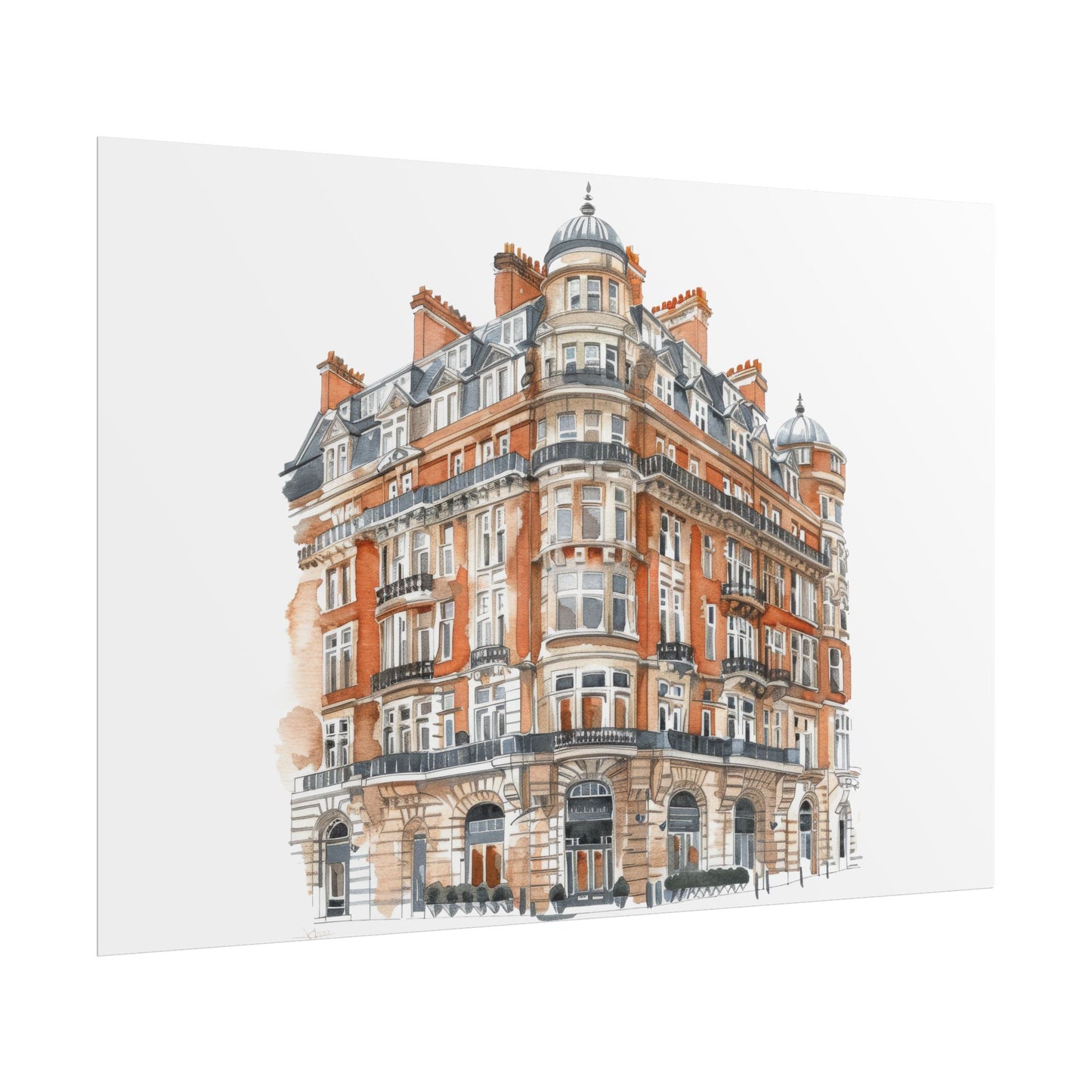 Elegant Architectural Rolled Posters, Art Prints for Home Decor, Gift for Housewarming, Wall Art for Living Room, Unique Art Decor
