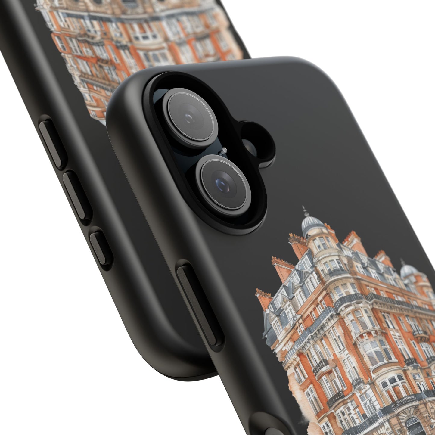Cityscape Phone Case, Tough Phone Cover, Urban Art Case, Vintage Architecture Design, Gift for Travelers, Stylish Phone Accessory