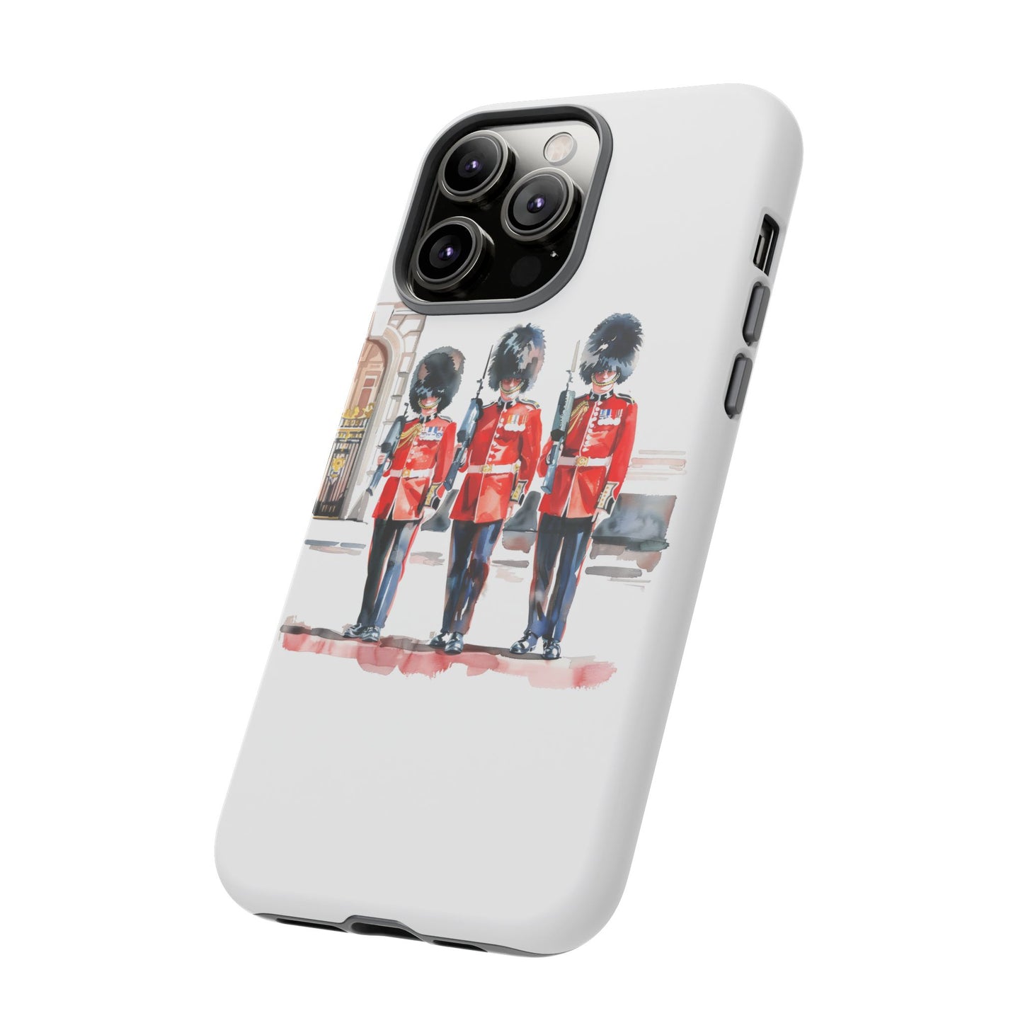 Phone Case with Royal Guard Design, Unique Cell Cover, London Souvenir, Tough Phone Case, Gift for Travelers, Stylish Street Photography