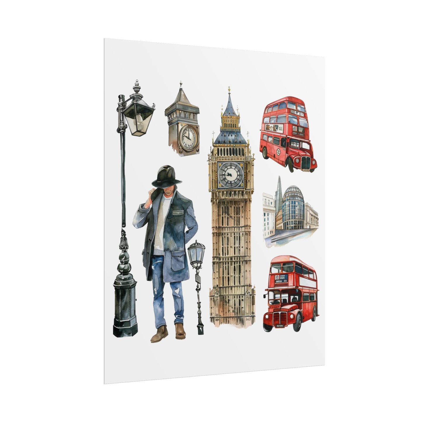 London themed Rolled Posters