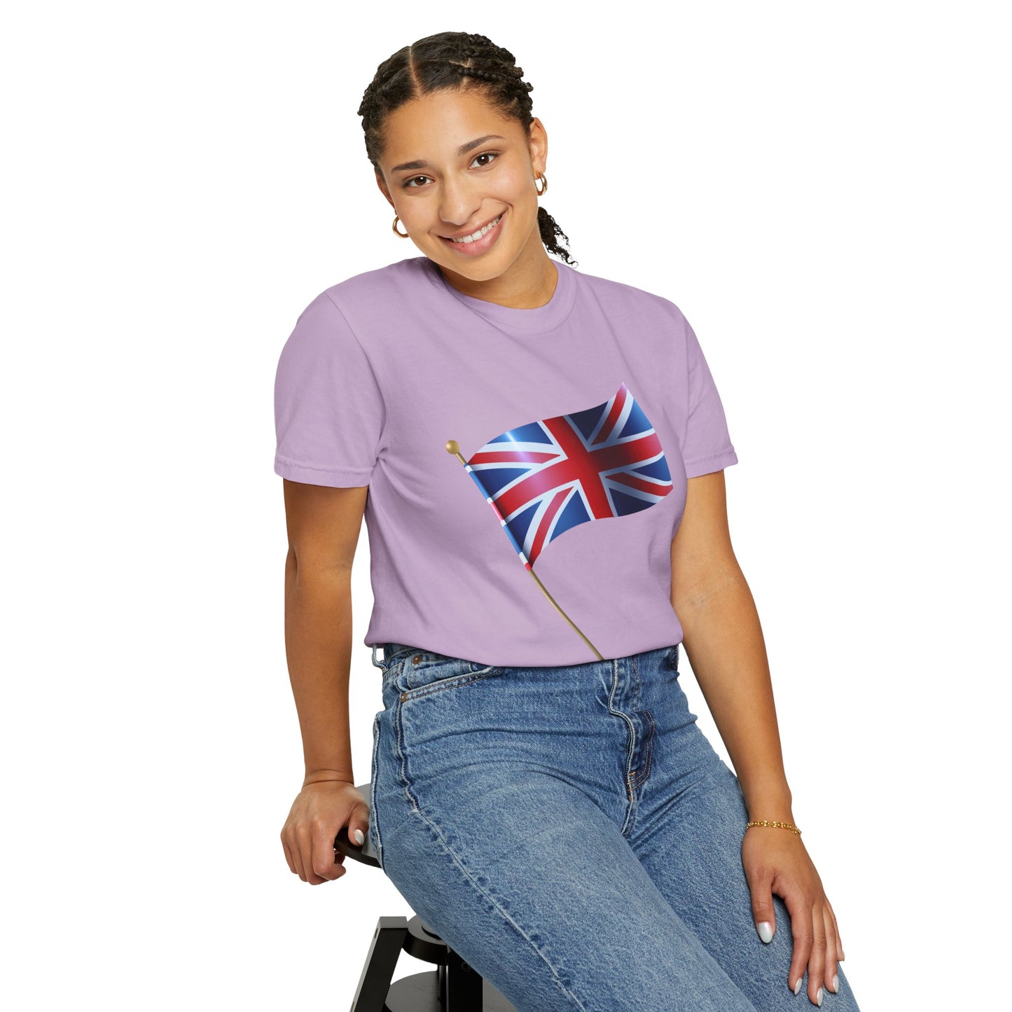 Unisex Garment-Dyed T-shirt - Emblem of Unity - The British Flag