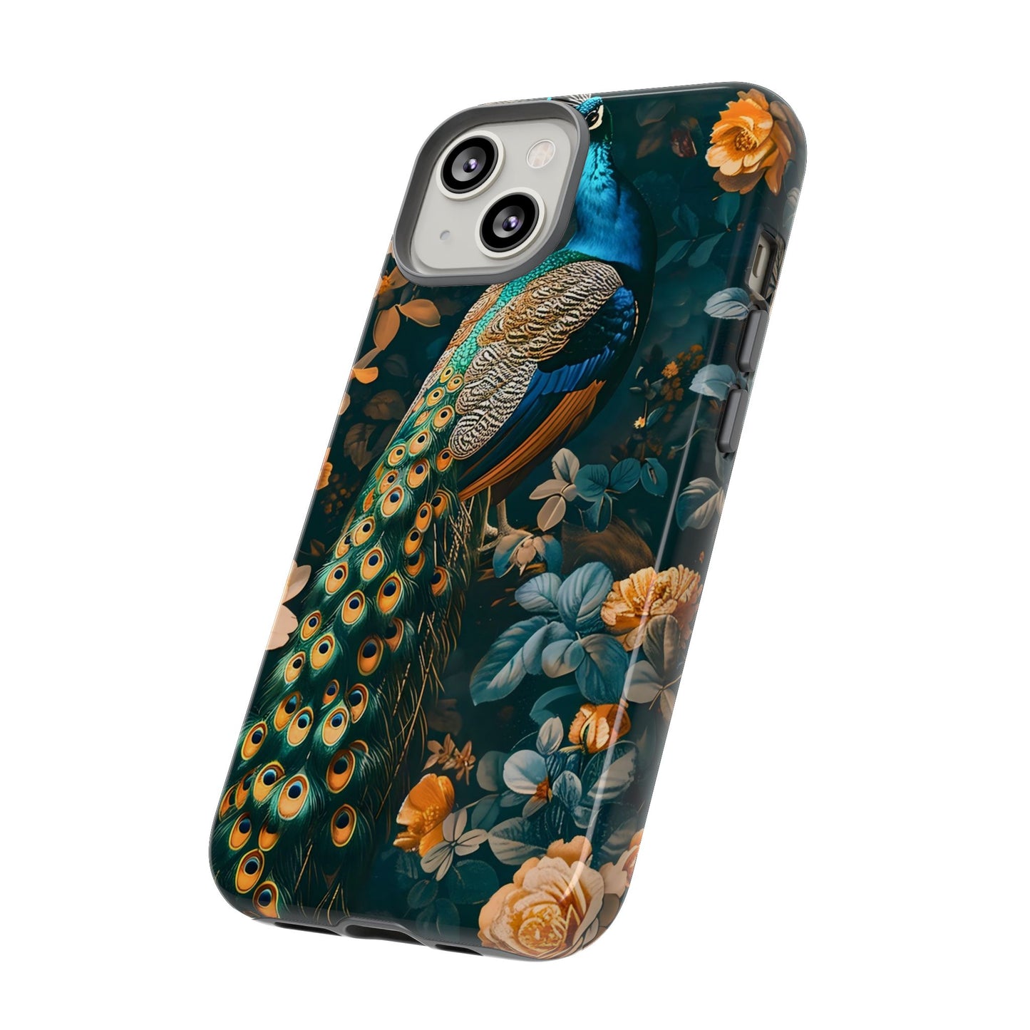Peacock Phone Case - Elegant Floral Design, Tough Case for Protection, Unique Gift for Nature Lovers, Stylish Accessory, Eco-Friendly