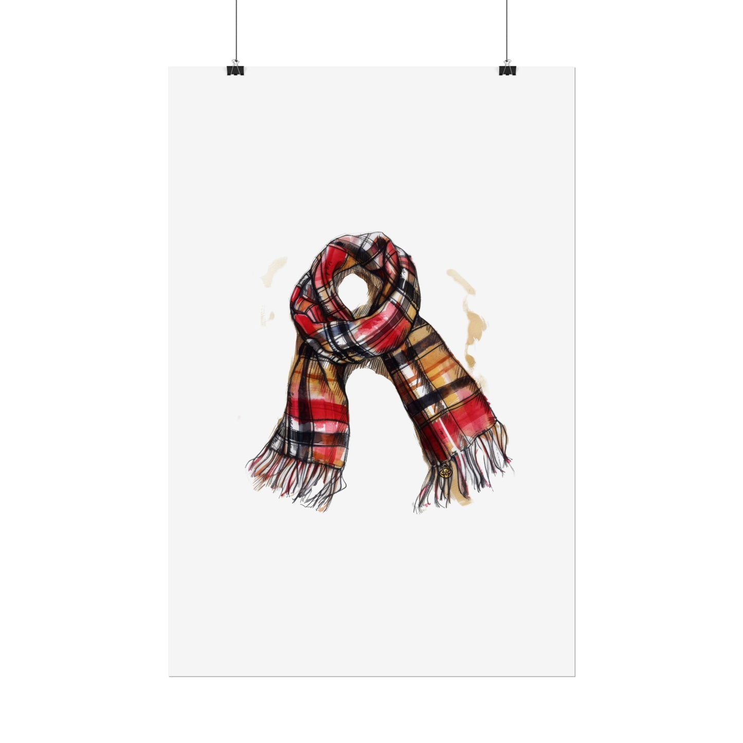 Cozy Scarf Wall Art - Fall Decor for Home, Rustic Style, Gift for Her, Cozy Vibes, Autumn Aesthetic