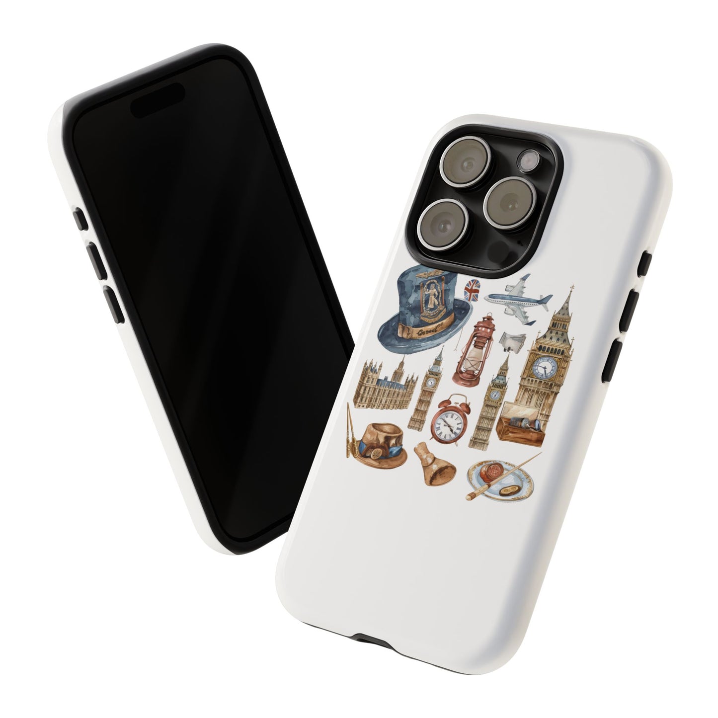 London-Themed Phone Case, Durable iPhone Cover, Gift for Travelers, Unique Cell Phone Accessories, Stylish Gadget Protection