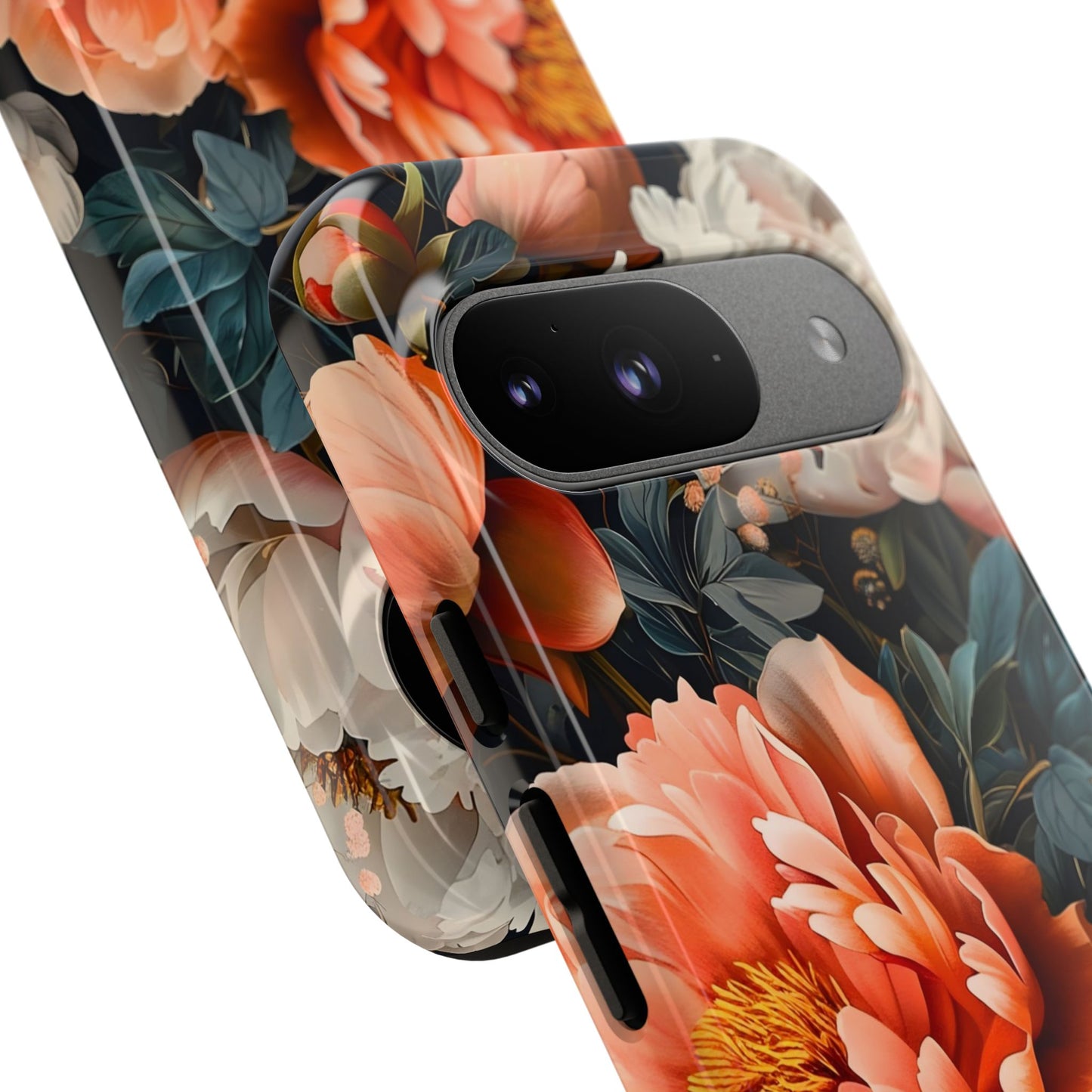Floral Phone Case - Tough Cases, Durable Cover, Flower Design, Unique Gift, Phone Accessories