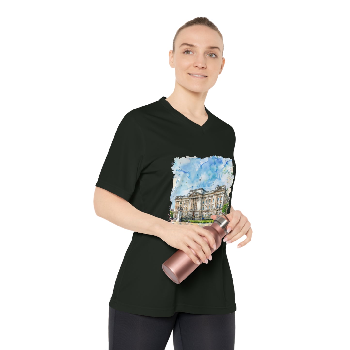 Women's Performance V-Neck T-Shirt - British Nature - Scenic Landscapes and Natural Beauty