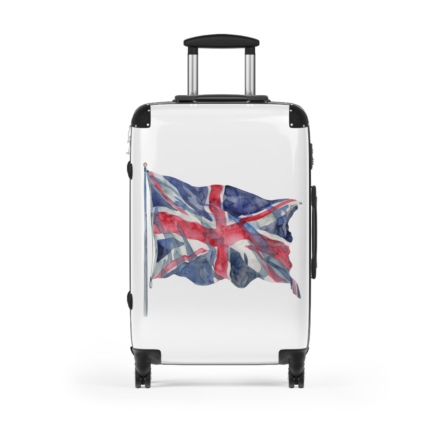 Waving Union Jack Flag Suitcase