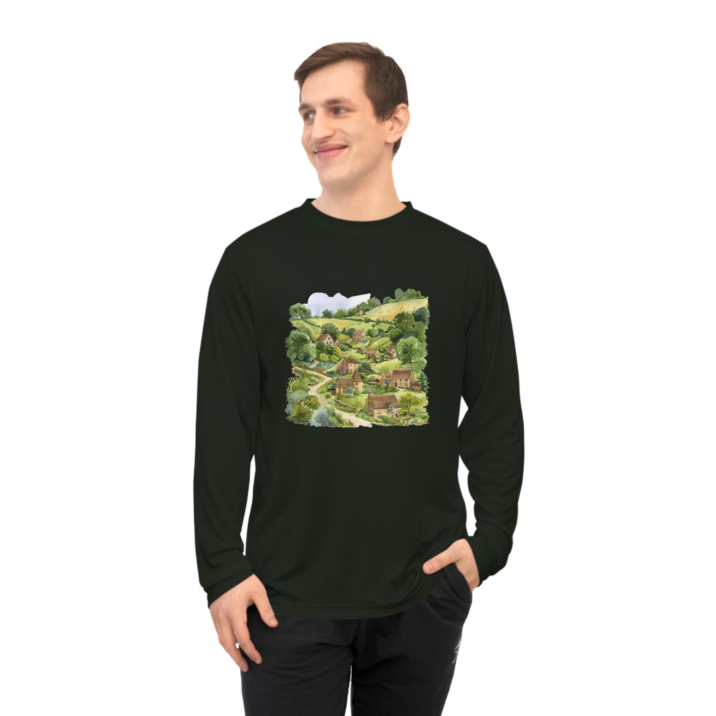 Unisex Performance Long Sleeve Shirt - Breath-taking London's view