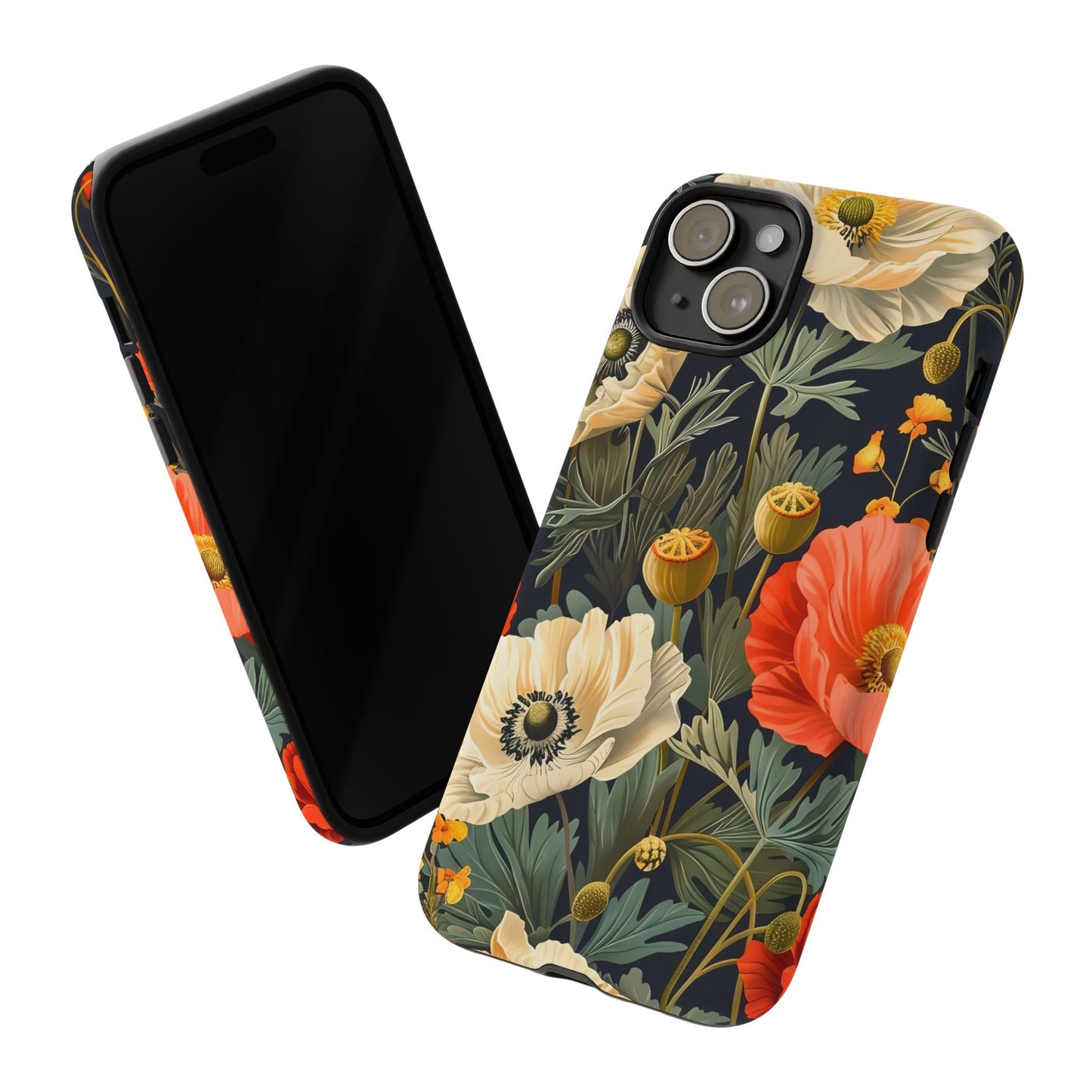 Floral Phone Case - Tough Cases with Vibrant Garden Design, Phone Accessory, Gift for Her, Spring Style, Nature Lover