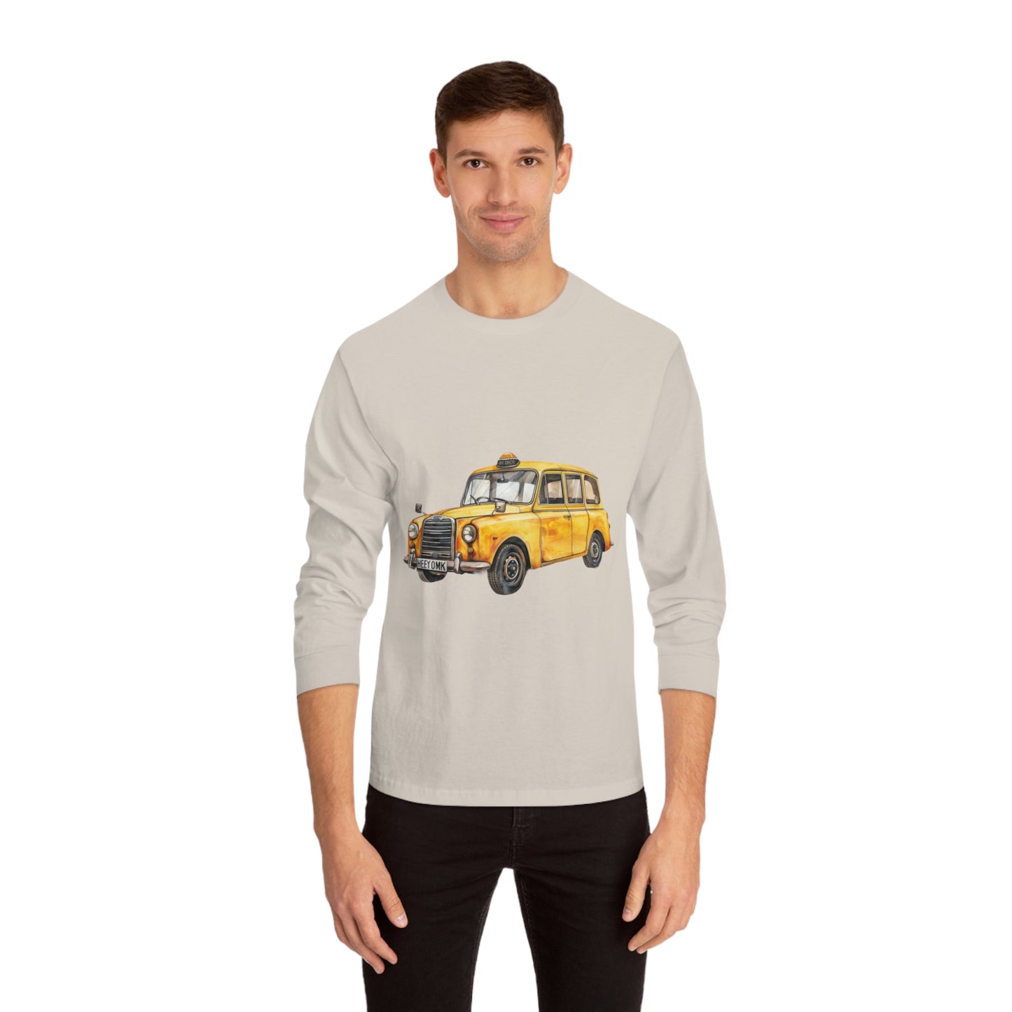 Unisex Classic Long Sleeve T-Shirt - Vintage Car - Classic Automotive Elegance and Timeless Style