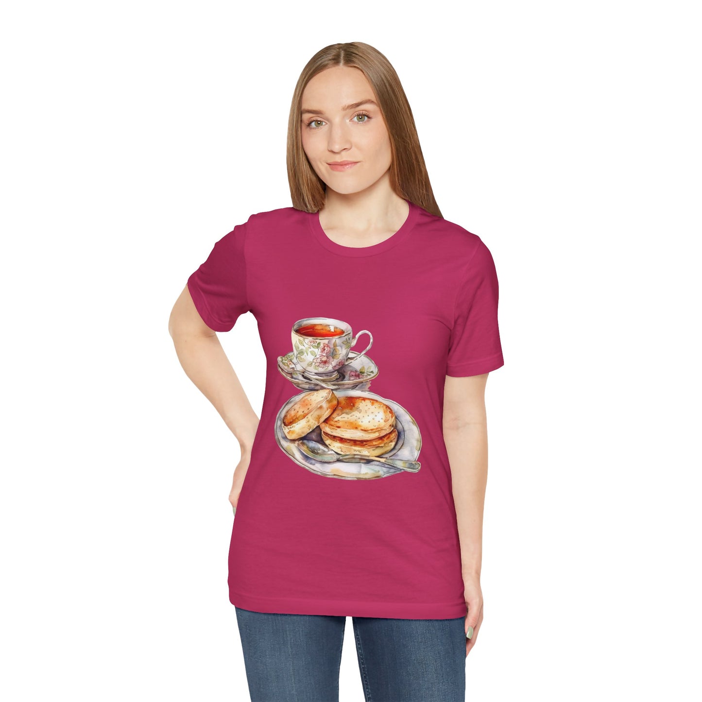 Unisex Jersey Short Sleeve Tee - A Taste of Tradition - Iconic British Cuisine
