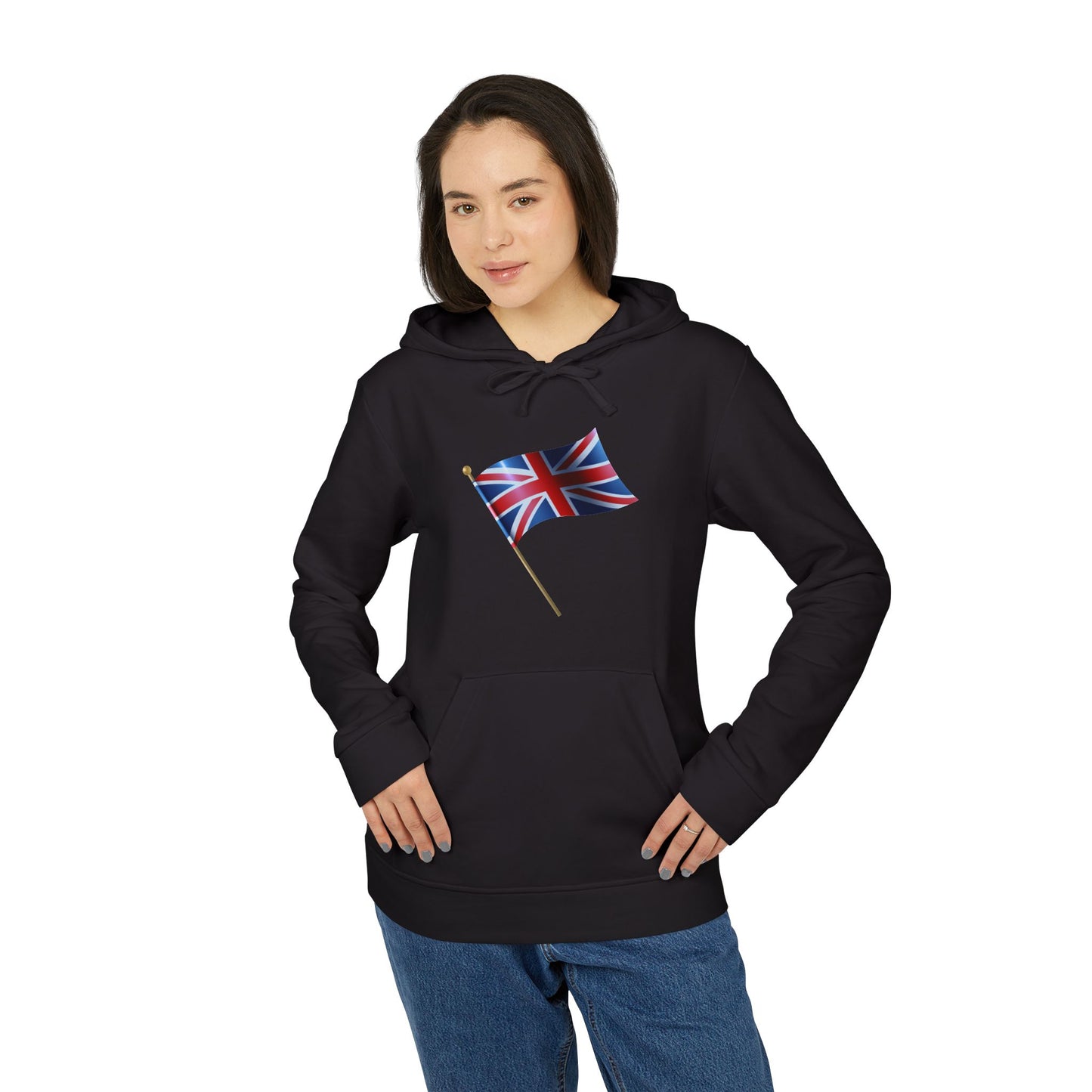 Adidas Unisex British Flag Fleece Hoodie - Cozy Style for Everyday Adventures - Classic UK Flag Design - Union Jack Symbol