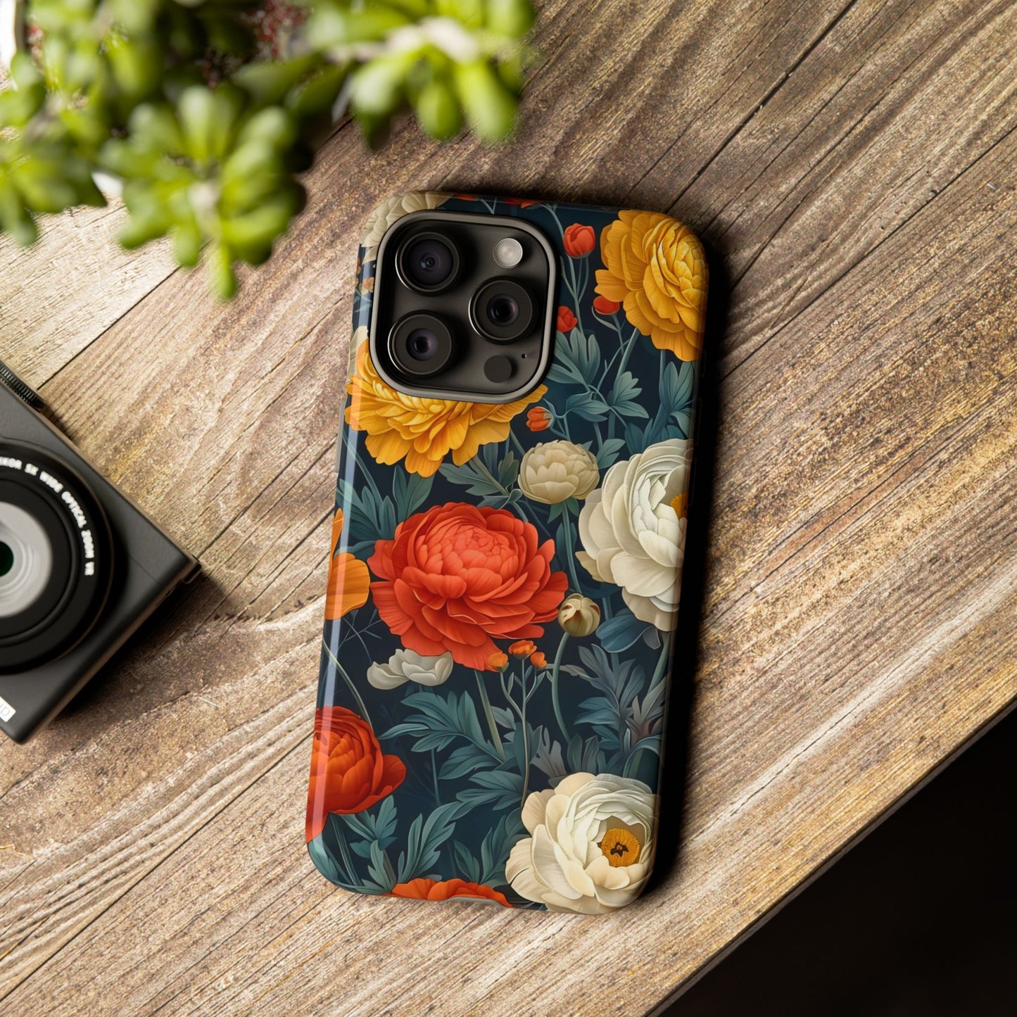 Floral Tough Case for Phones | Durable Floral Phone Cover, Boho Chic, Unique Gift for Her, Phone Protection, Flower Design