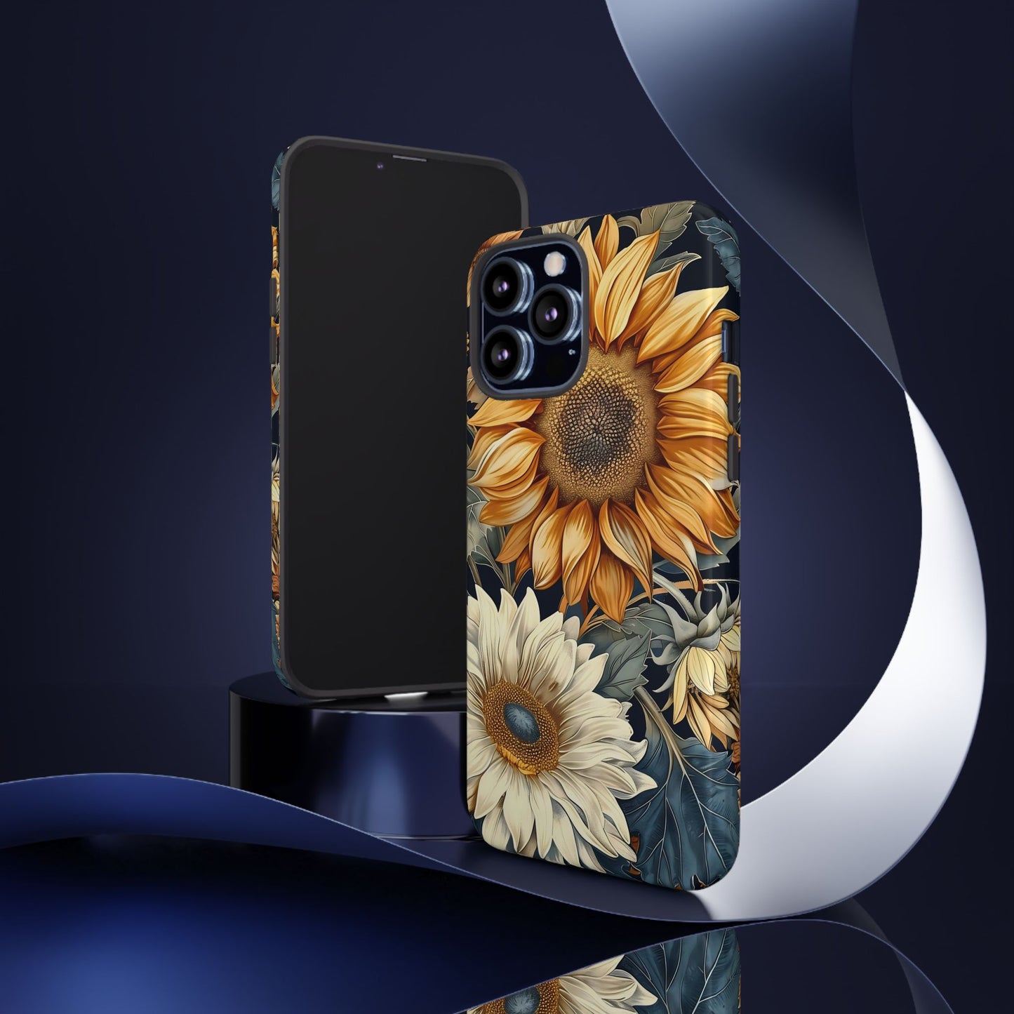 Sunflower Phone Case, Floral Tough Phone Cover, Gift for Nature Lovers, Phone Accessories, Sunflower Gifts