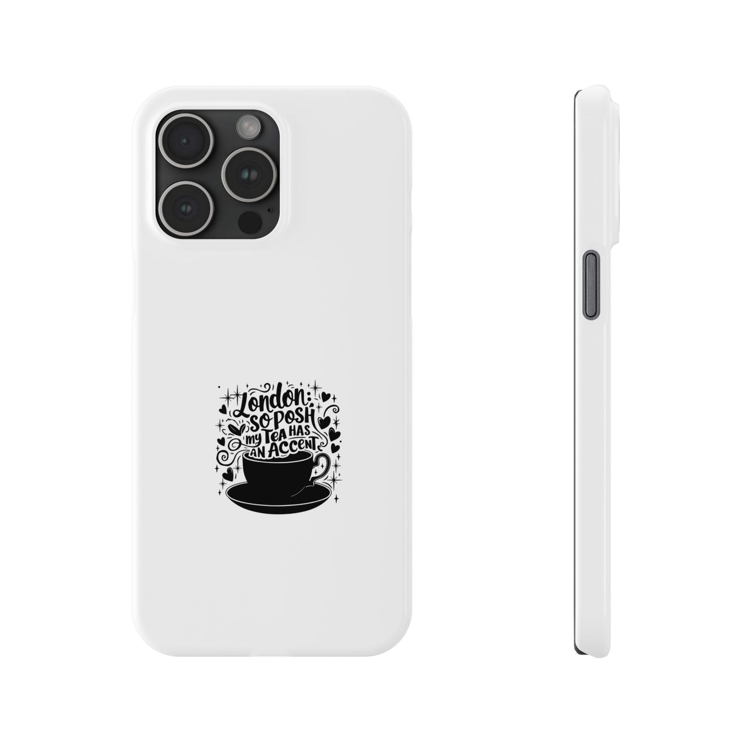 Coffee Lover Slim Phone Cases, Custom Smartphone Cover, Gifts for Coffee Enthusiasts, Unique Accessories, Birthday Gift Idea