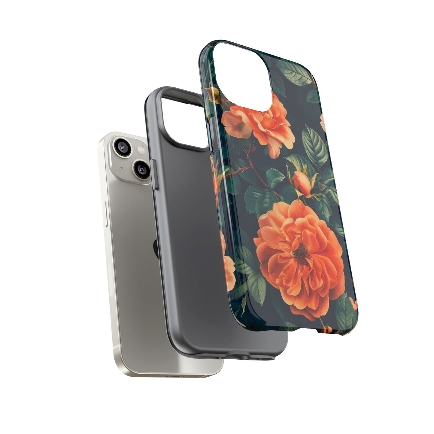 Floral Phone Case, Tough Cases for Nature Lovers, Botanical Design, Phone Protection, Gift for Her, Trending Floral Accessories