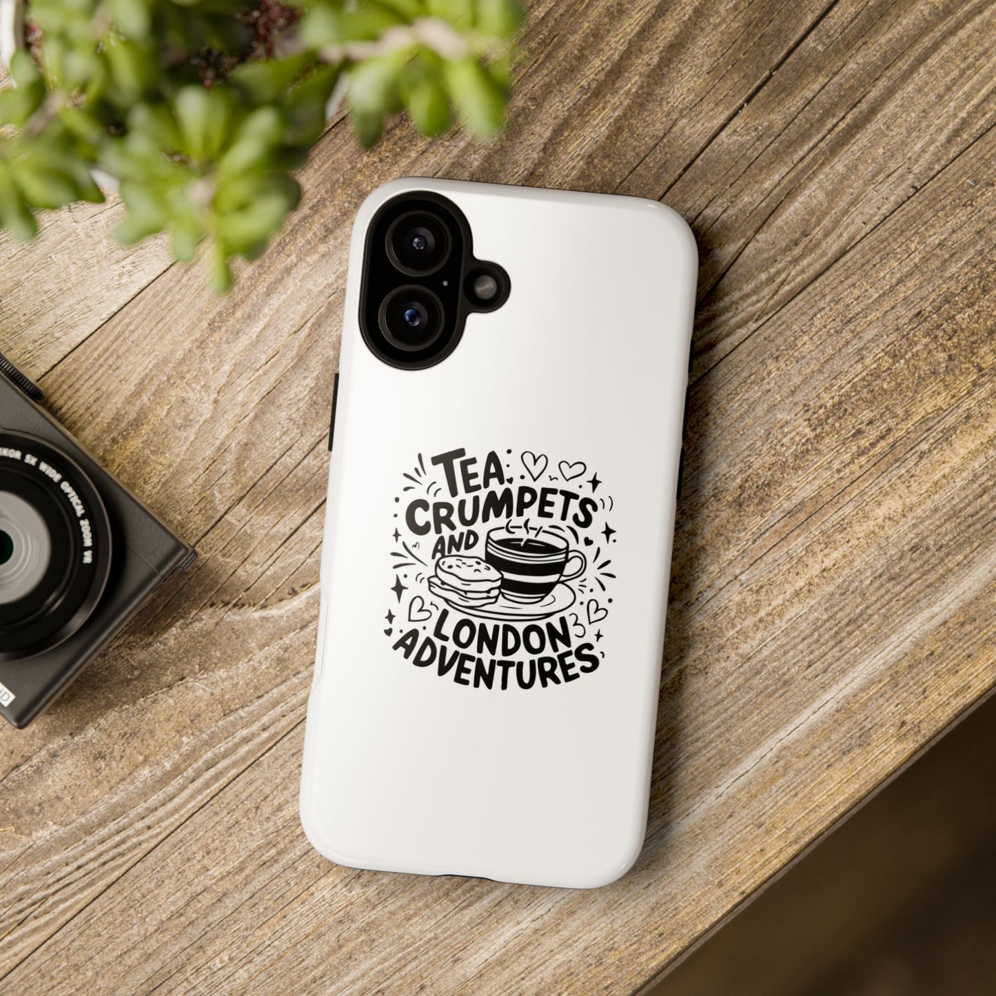 London Adventures Phone Case - Tea & Crumpets Design