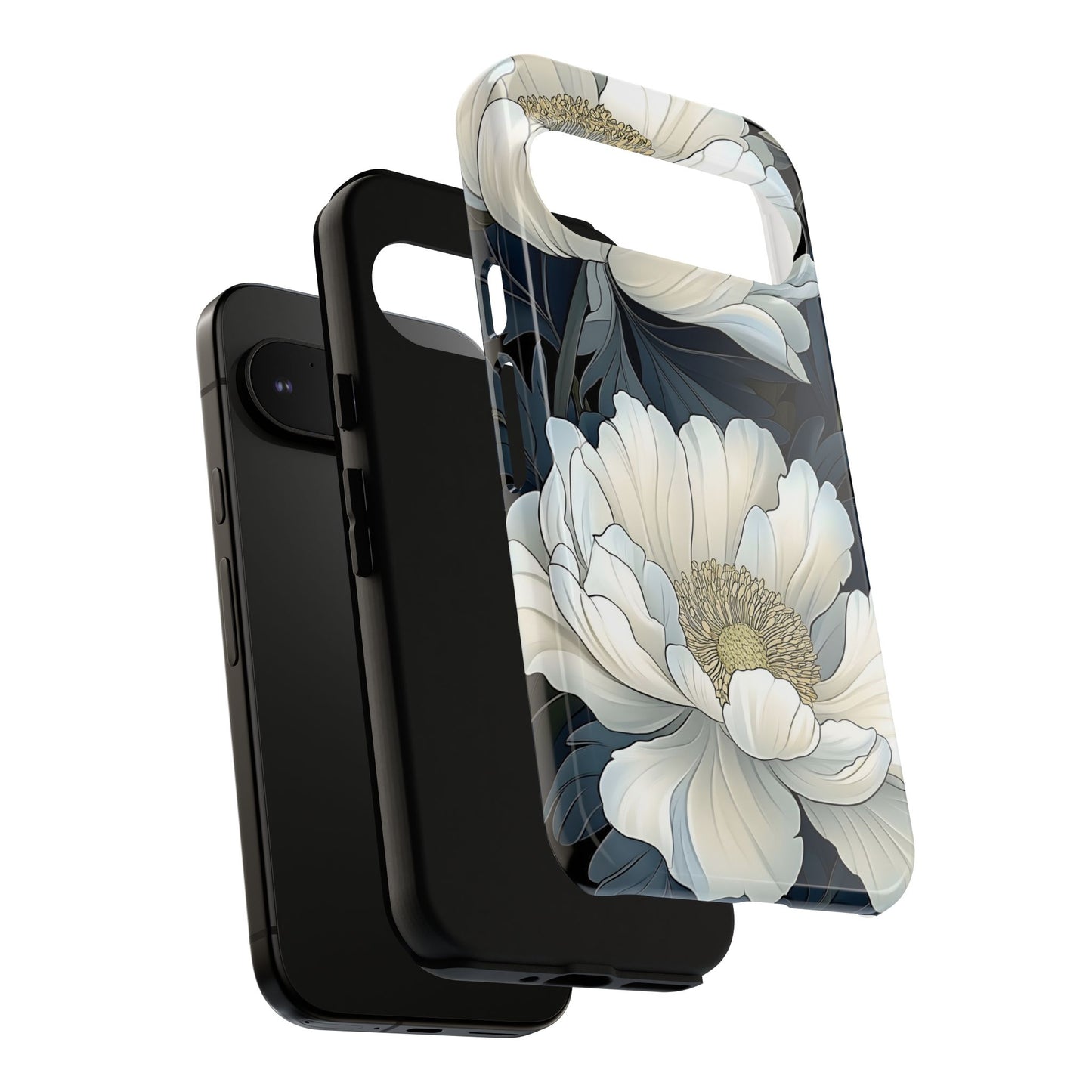 Elegant Floral Phone Case, Floral iPhone Cover, Flower Art Phone Case, Eco-Friendly Mobile Protection, Tough & Stylish Phone Case