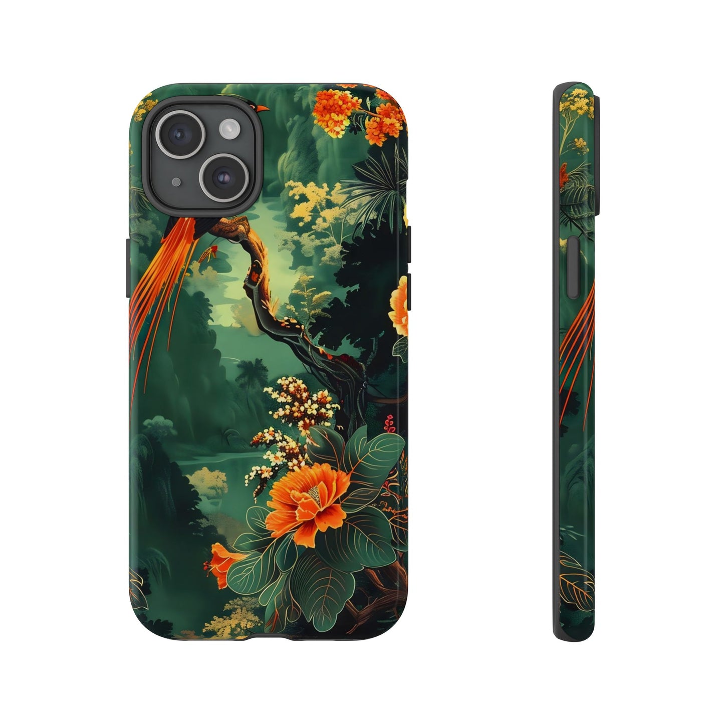 Tropical Phone Case - Colorful Floral Design, Phone Cover for Nature Lovers, Gift for Friends, iPhone & Android Compatible, Boho Style