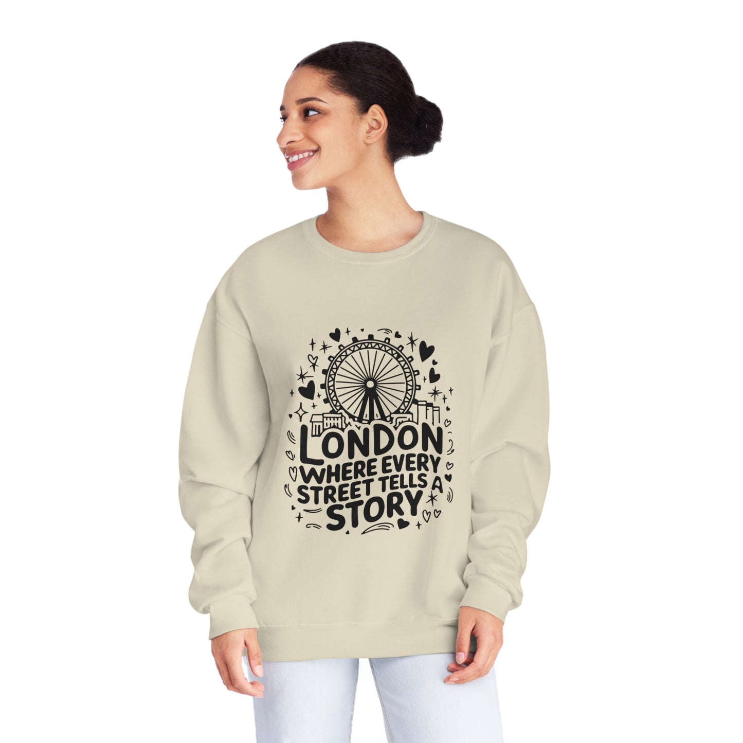Unisex NuBlend® Crewneck Sweatshirt - London Calm Streets