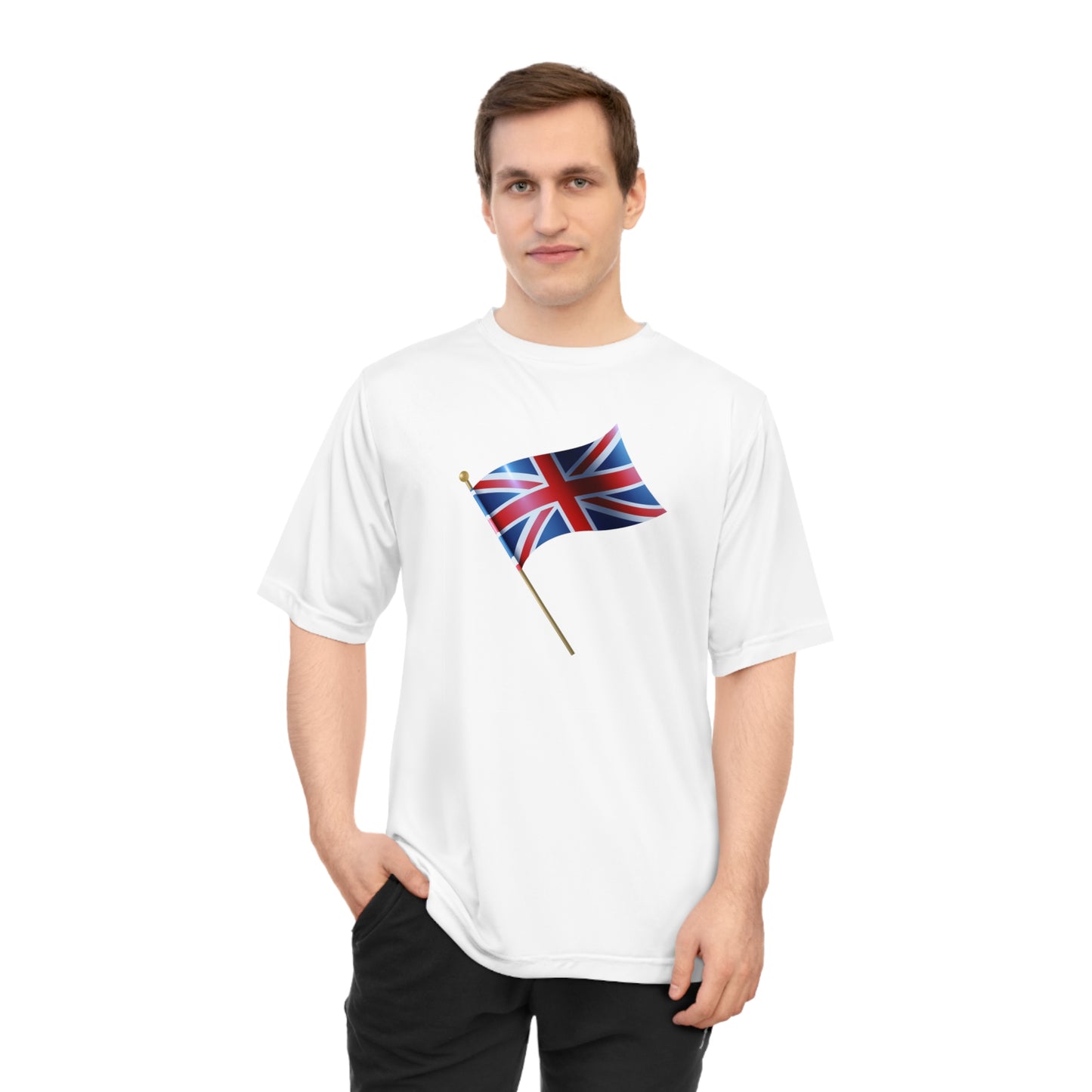 Unisex Zone Performance T-shirt - Heartfelt England - Union Jack Love
