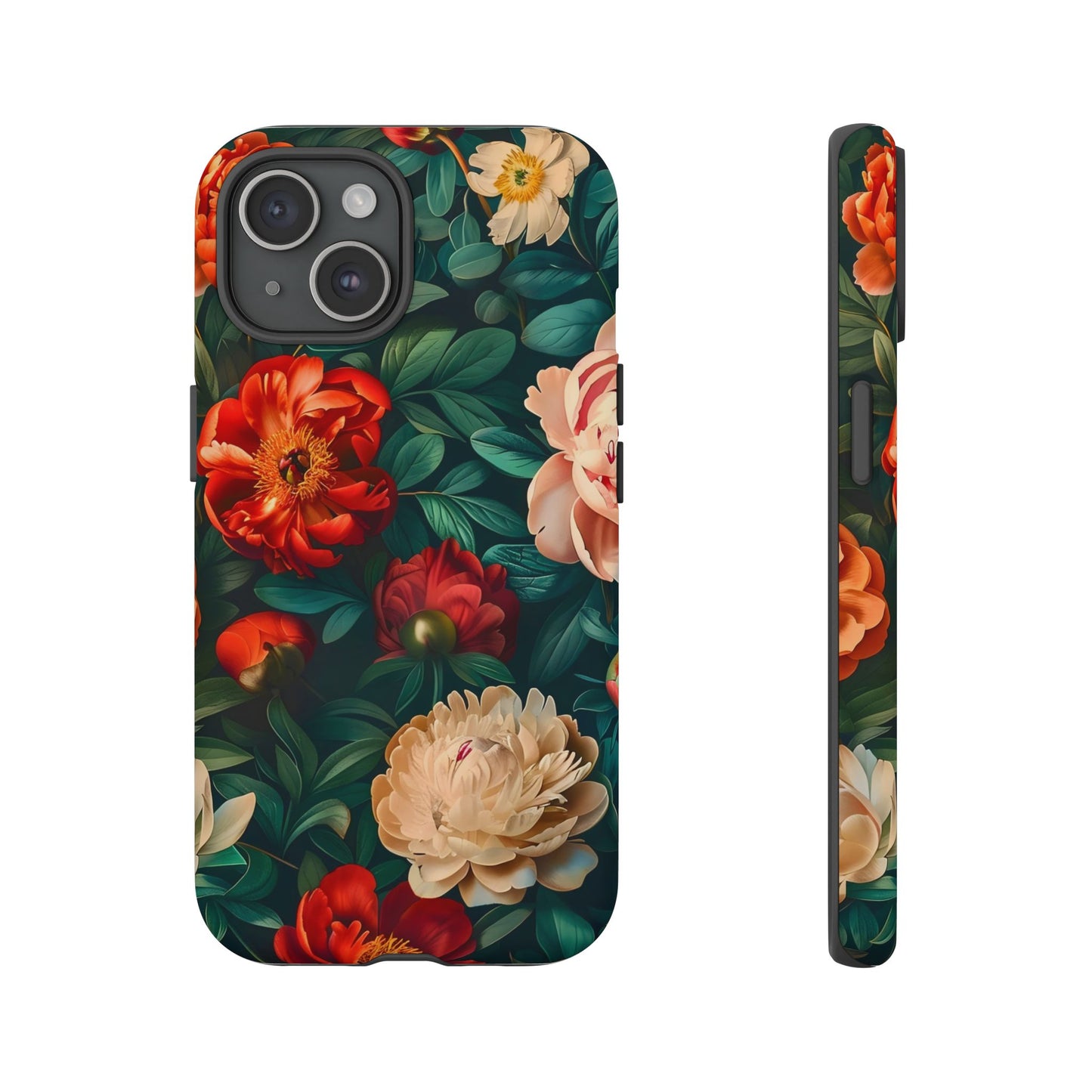 Floral Phone Case - Tough Cases, Vibrant Protection, Gift for Her, Cute Floral Design, Trendy Accessory, Perfect for Spring