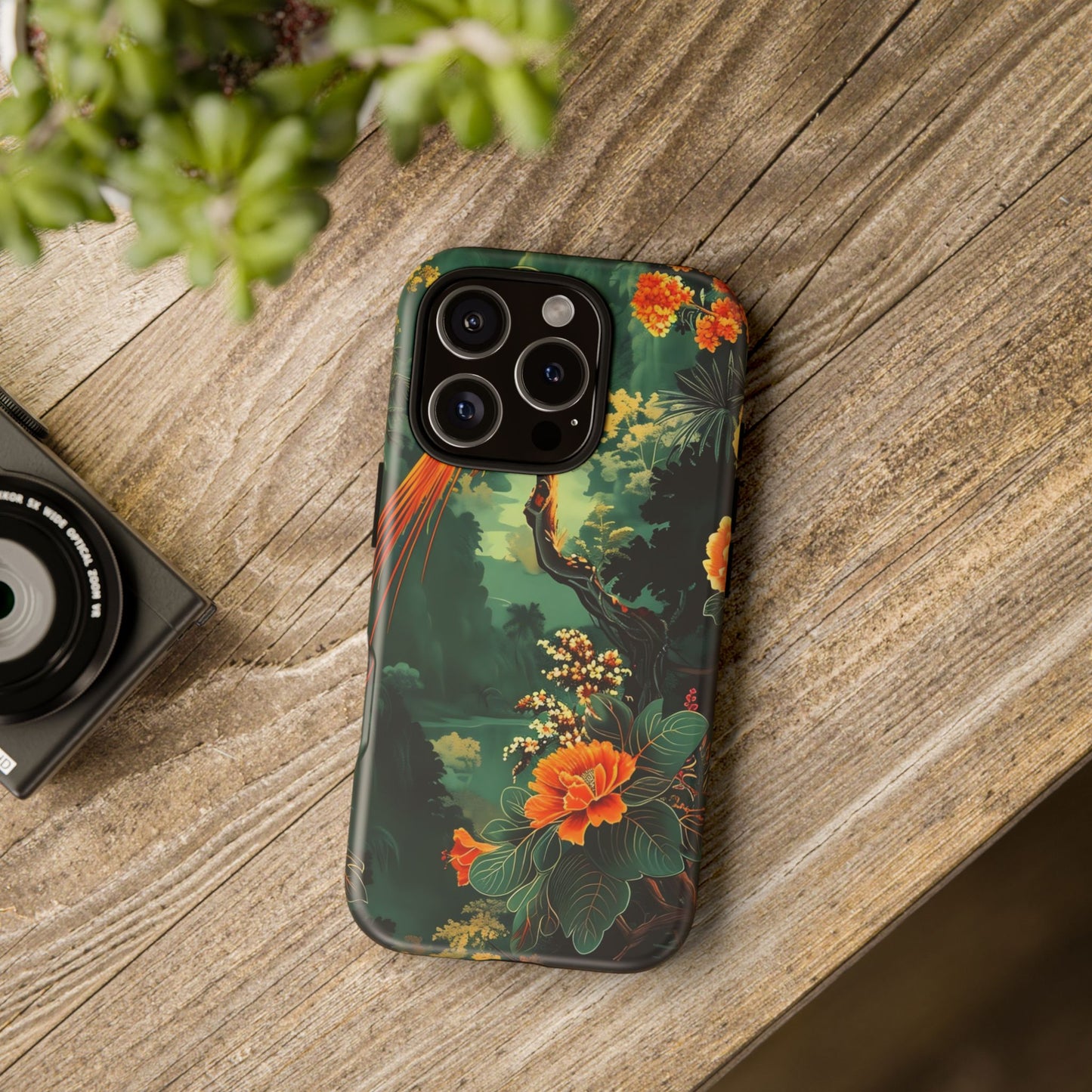 Tropical Phone Case - Colorful Floral Design, Phone Cover for Nature Lovers, Gift for Friends, iPhone & Android Compatible, Boho Style