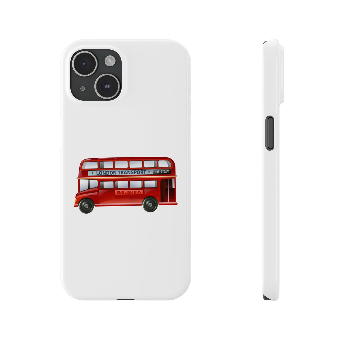 Vintage London Bus Phone Cases | Slim Phone Cover, London Gifts, Travel Accessories, Unique Phone Case, Bus Lover Gift