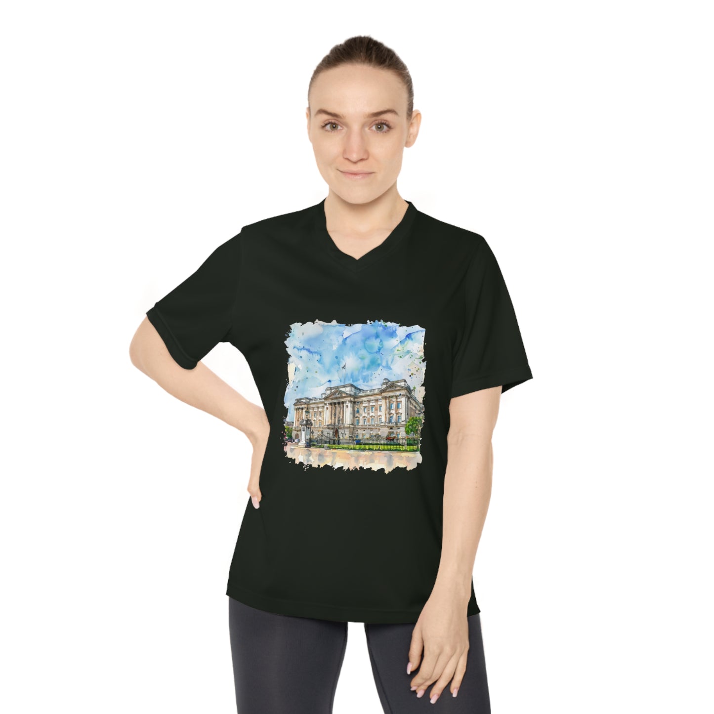 Women's Performance V-Neck T-Shirt - British Nature - Scenic Landscapes and Natural Beauty