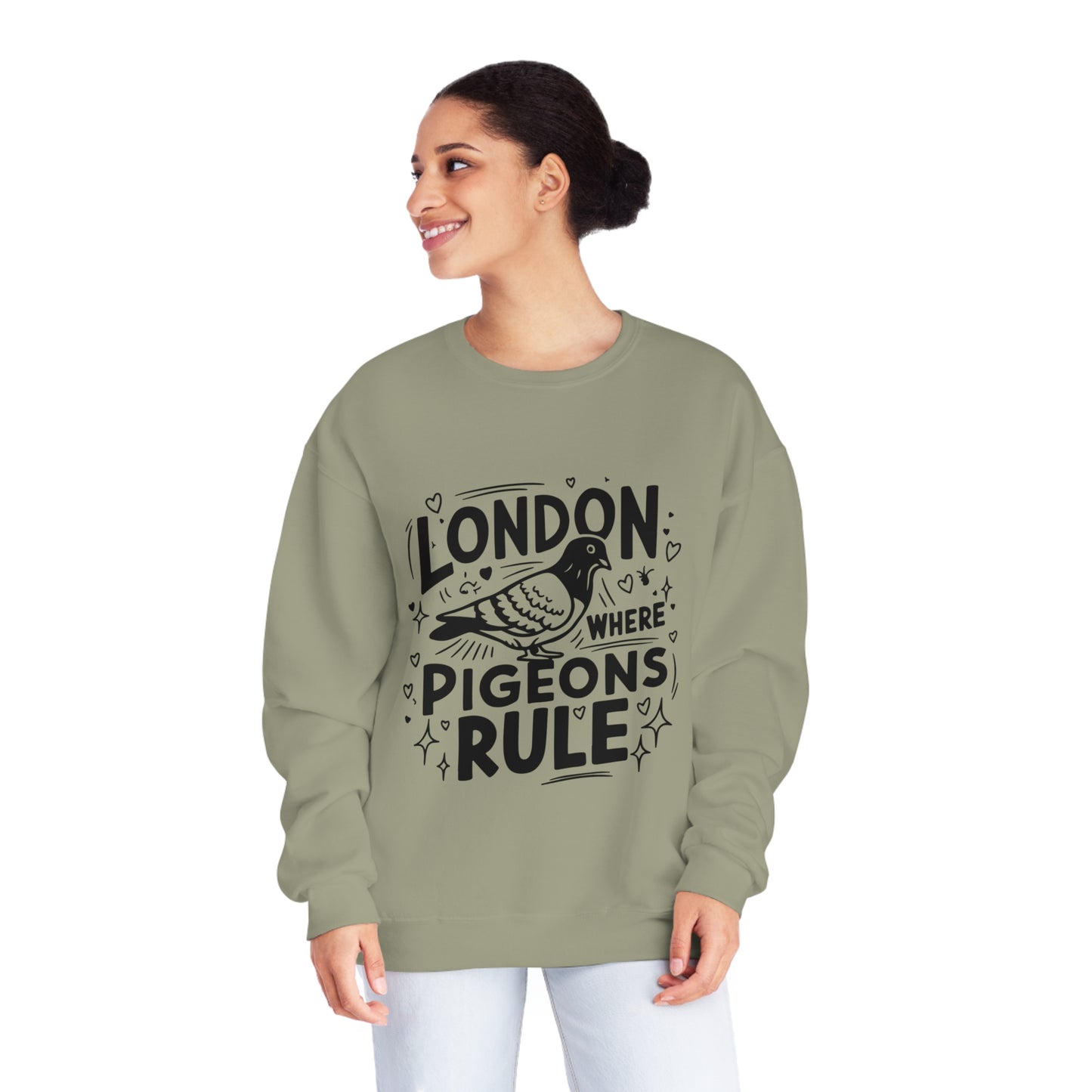 Unisex NuBlend® Crewneck Sweatshirt - Pigeons Rule in London