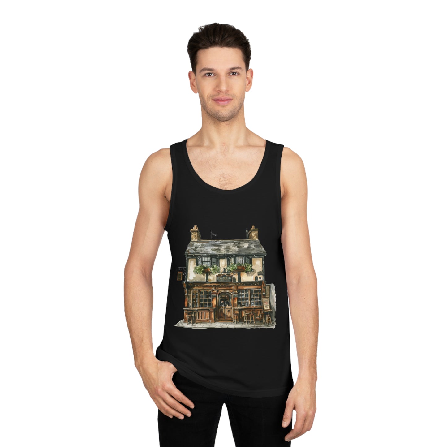 Unisex Softstyle™ Tank Top - Elegant British Country Home