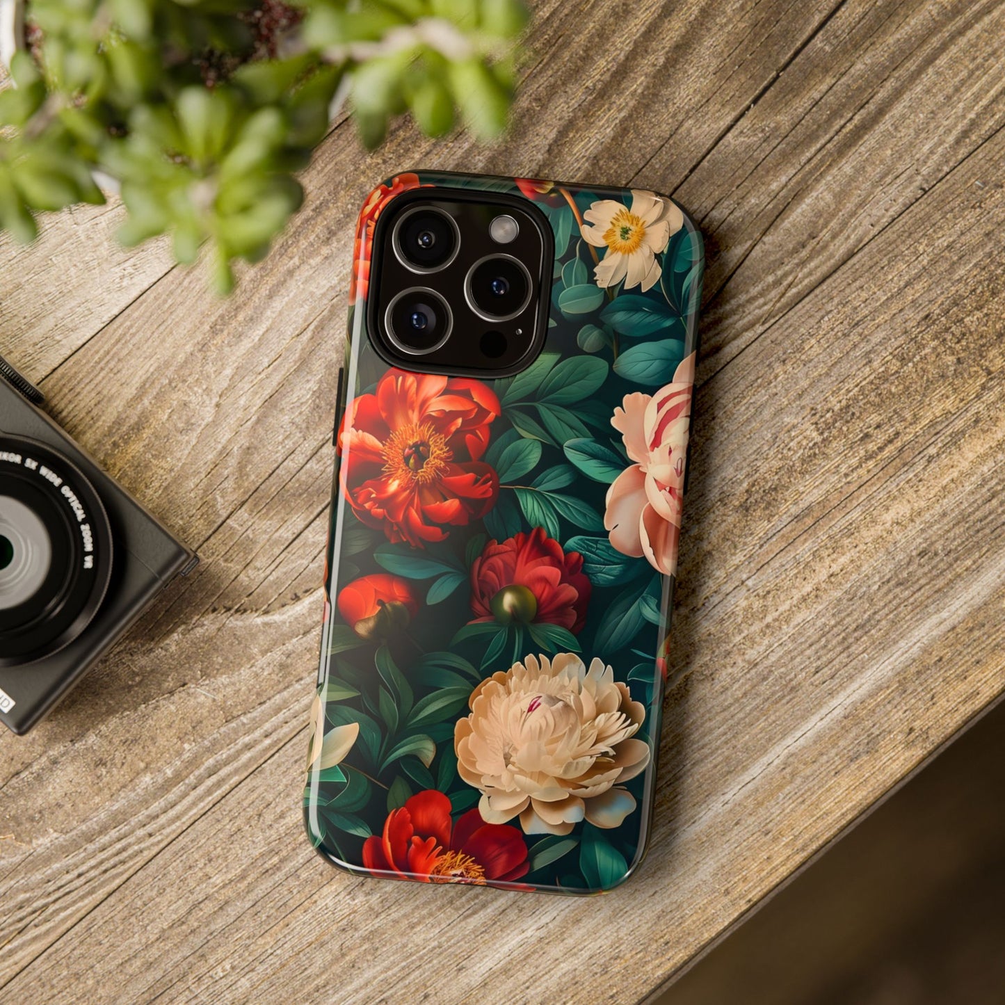 Floral Phone Case - Tough Cases, Vibrant Protection, Gift for Her, Cute Floral Design, Trendy Accessory, Perfect for Spring