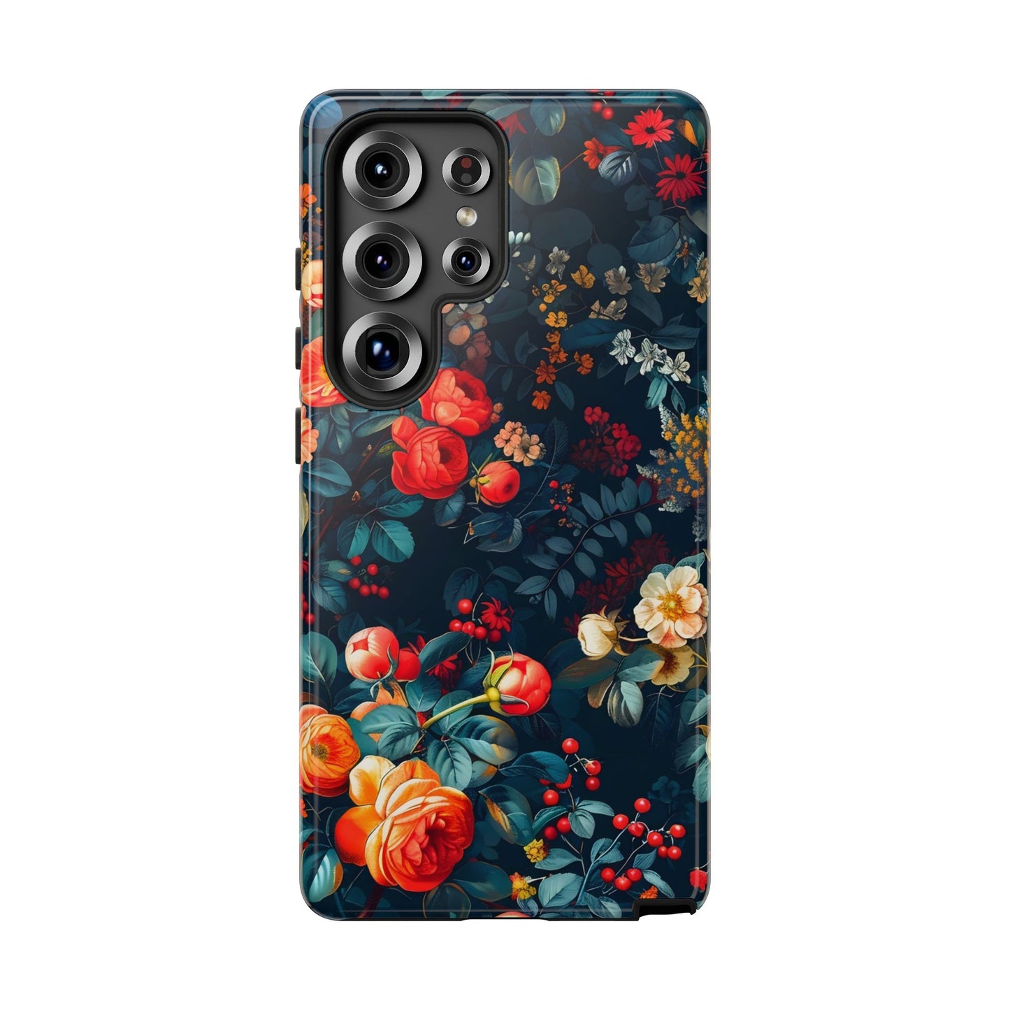 Floral Phone Case - Tough Cases, iPhone Protection, Elegant Floral Design, Gift for Her, Stylish Tech Accessory