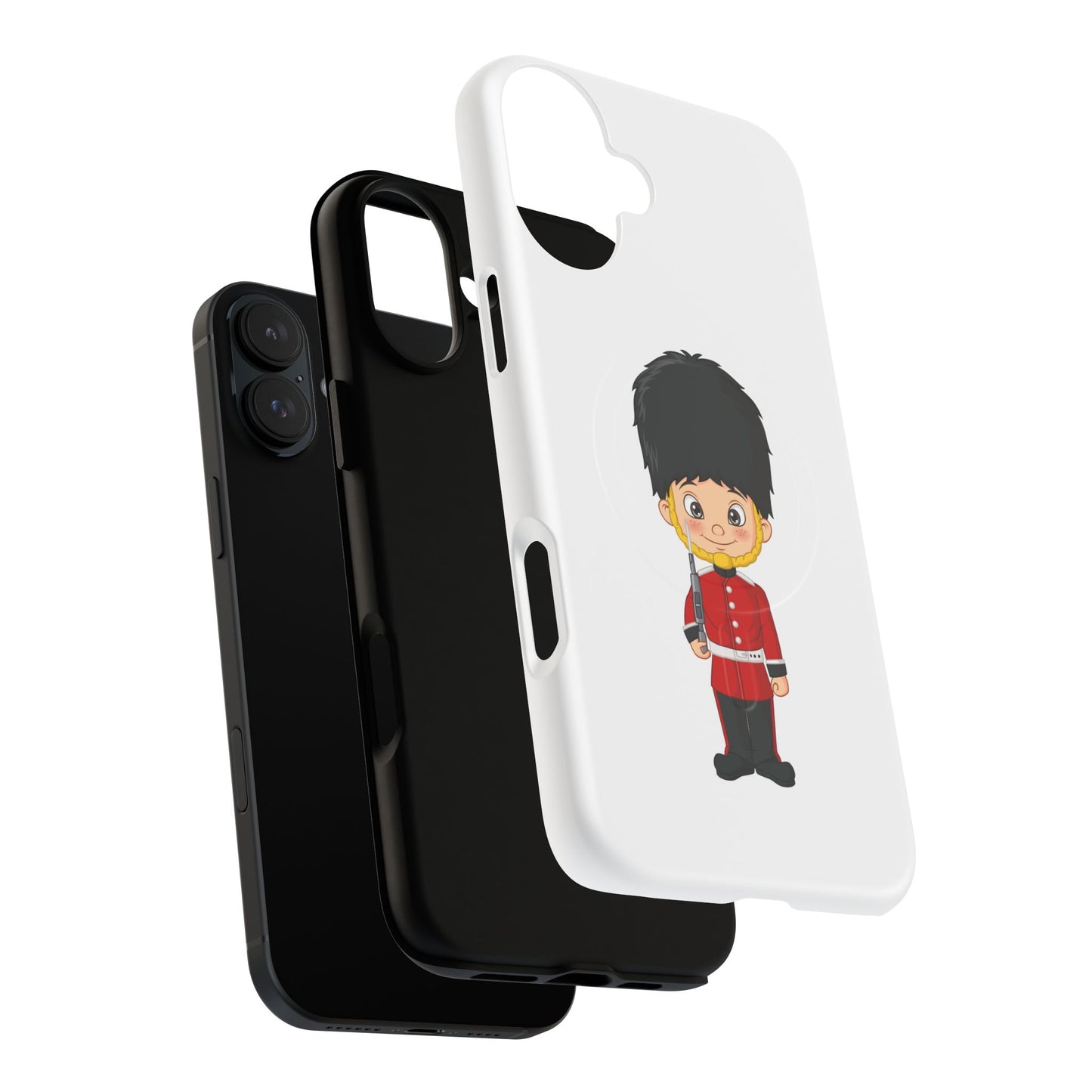 Cute Royal Guard Magnetic Phone Case, Kid's Phone Cover, Tough Magnetic Cases, Unique Gift for Kids, Birthday Gift Ideas