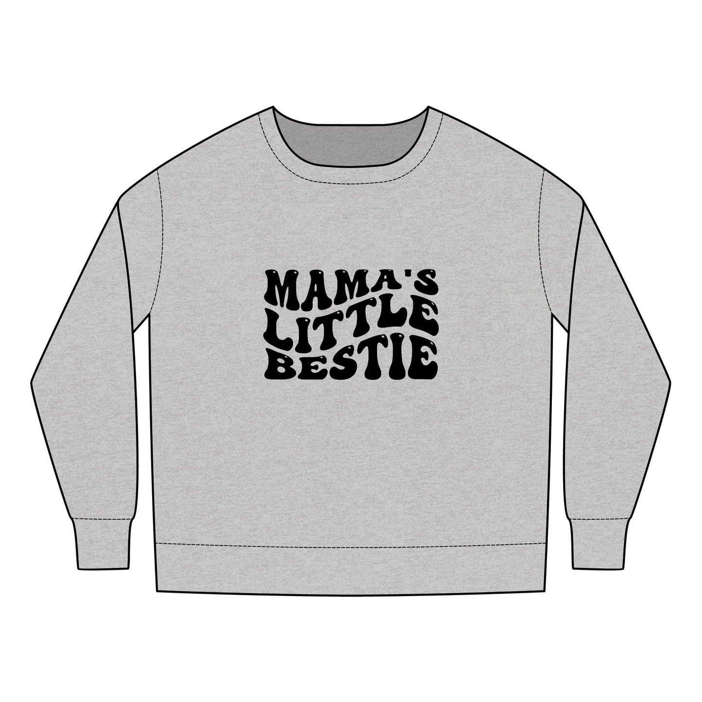 Toddler Sweatshirt - Mama's Little Bestie SVG PNG Design
