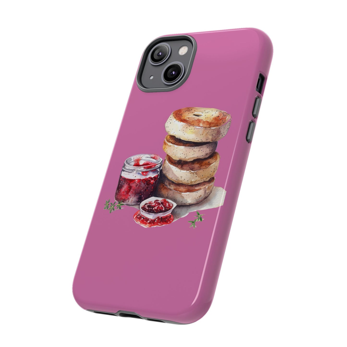 Cute Bagel Phone Case, Tough Cases for Food Lovers, Unique Gifts for Foodies, Phone Accessories for Breakfast Lovers, Fun and Stylish Cases
