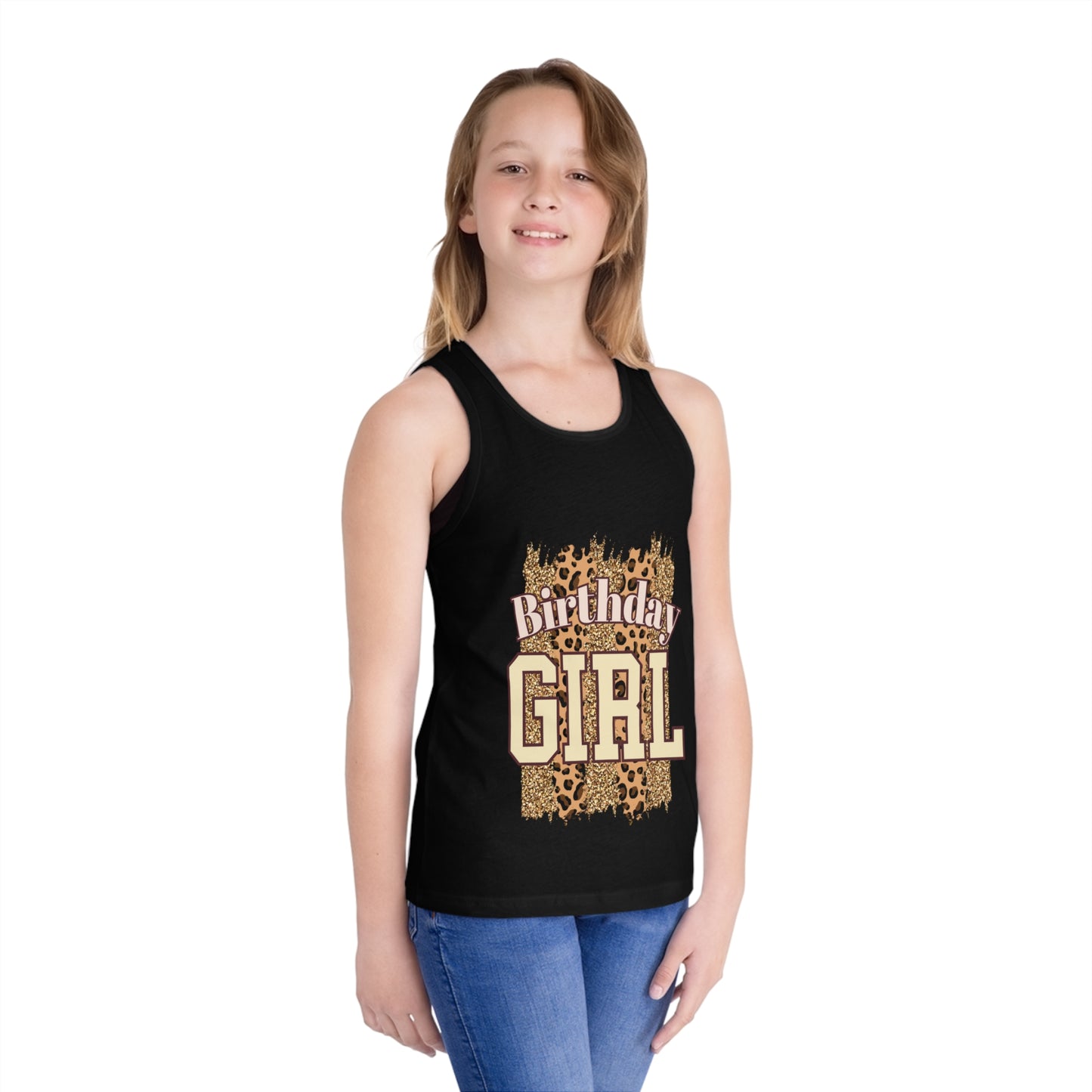 Birthday Girl Jersey Tank Top for Kids - Fun Celebration Apparel