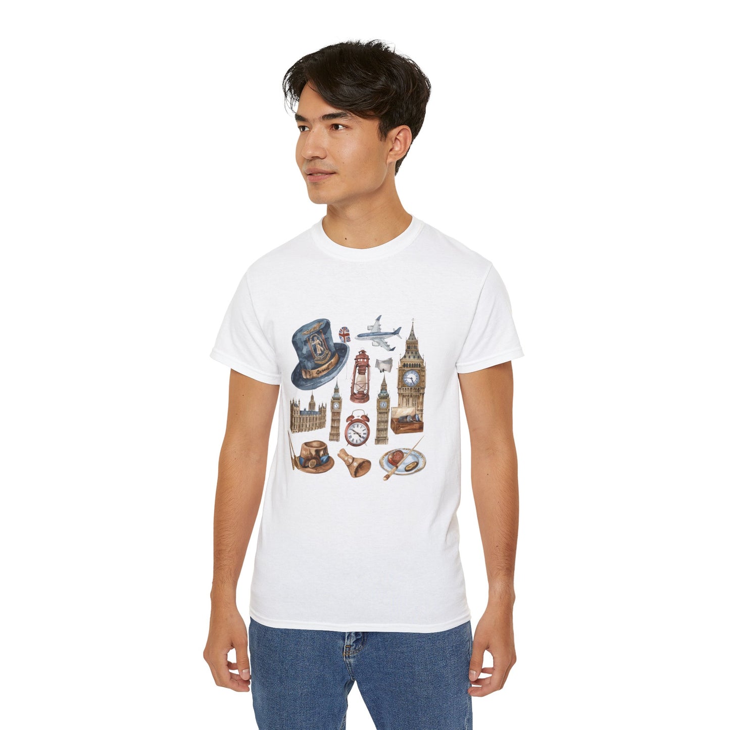 Unisex Ultra Cotton Tee - Heritage England - Vintage Icons