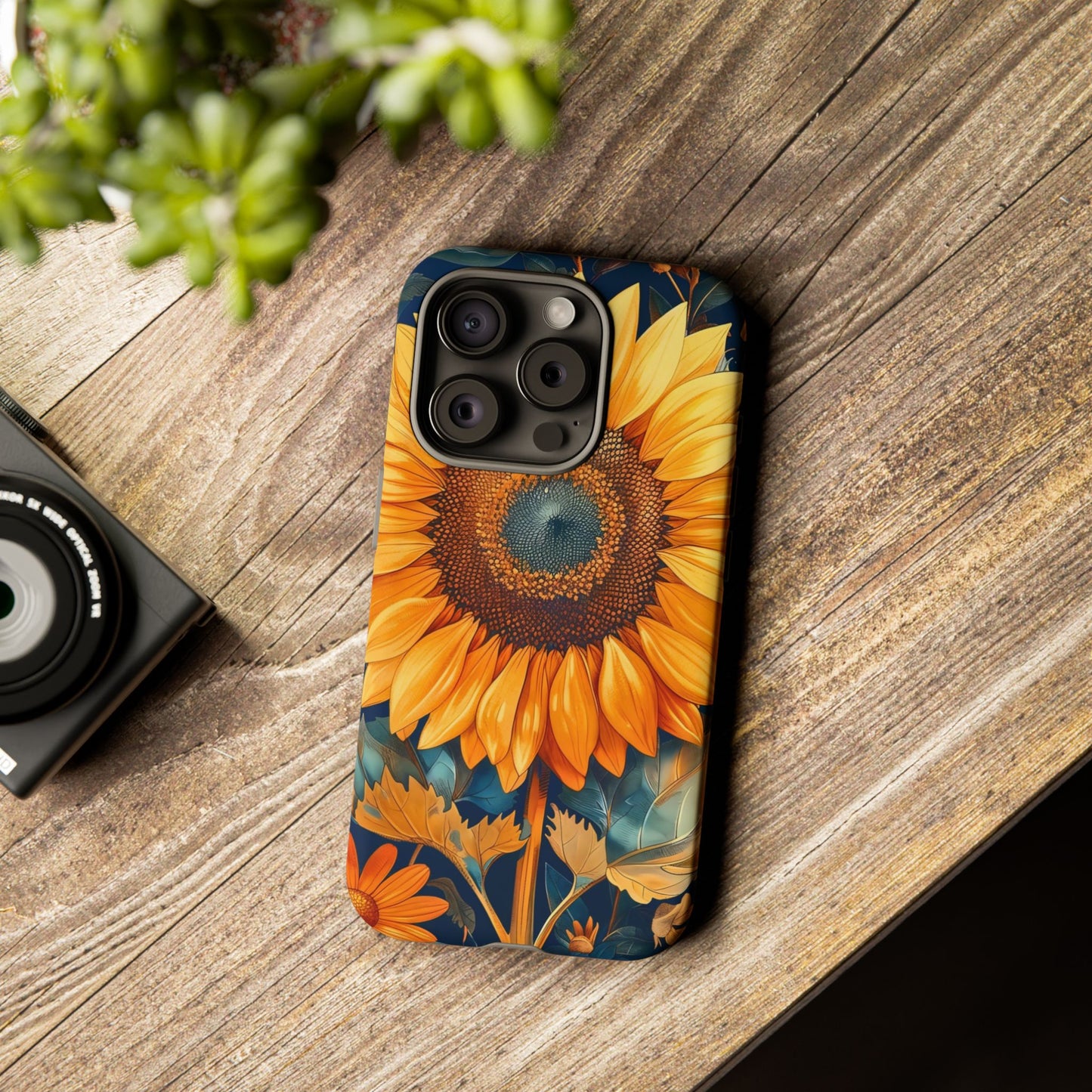 Sunflower Phone Case - Floral Design for Nature Lovers, Cute Spring Accessory, Gift for Her, Eco-Friendly Cover