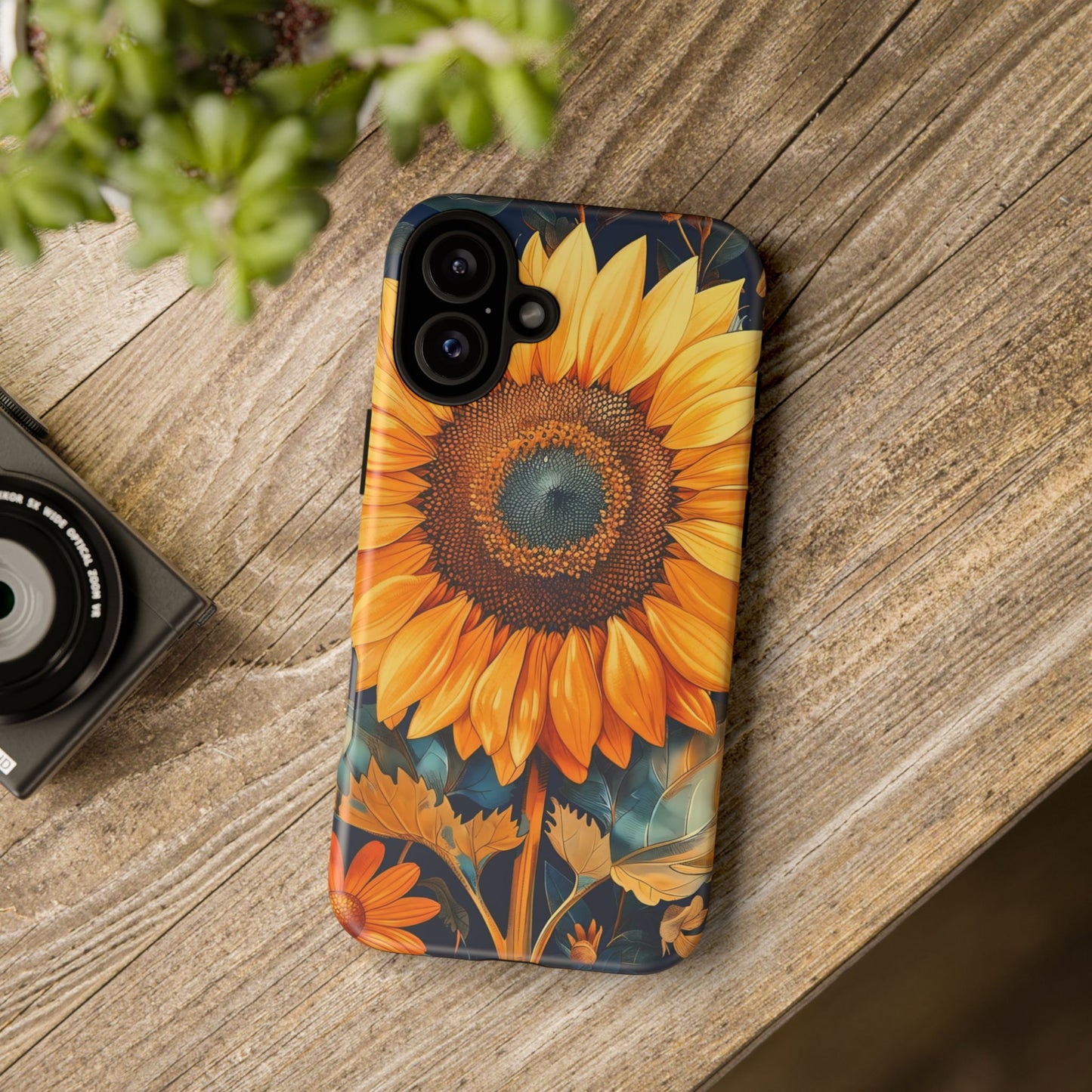 Sunflower Phone Case - Floral Design for Nature Lovers, Cute Spring Accessory, Gift for Her, Eco-Friendly Cover