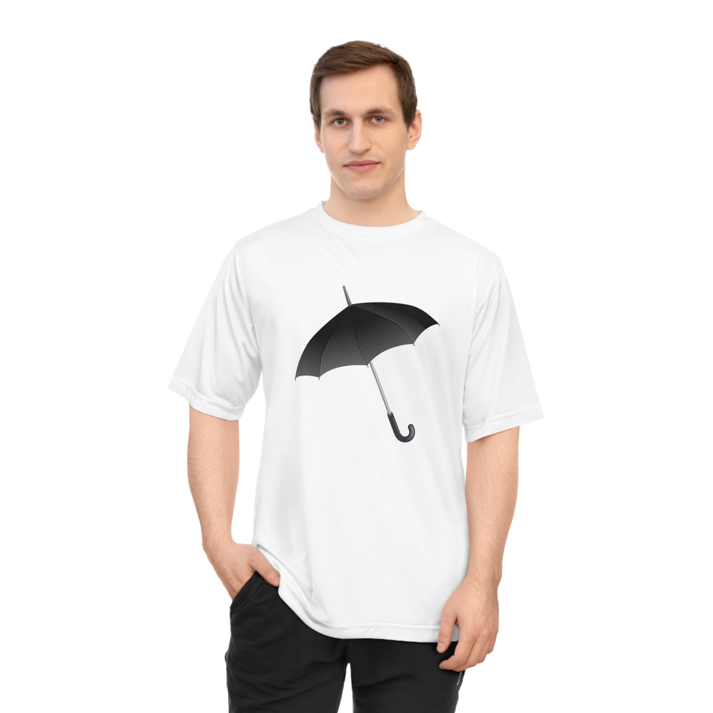 Unisex Zone Performance T-shirt - Regal Royal Umbrella - Elegant and Majestic