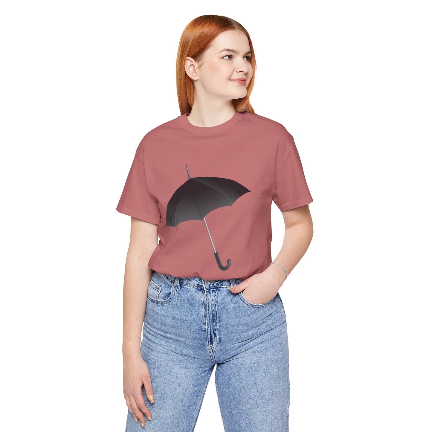 Unisex Jersey Short Sleeve Tee - Regal Royal Umbrella - Elegant and Majestic