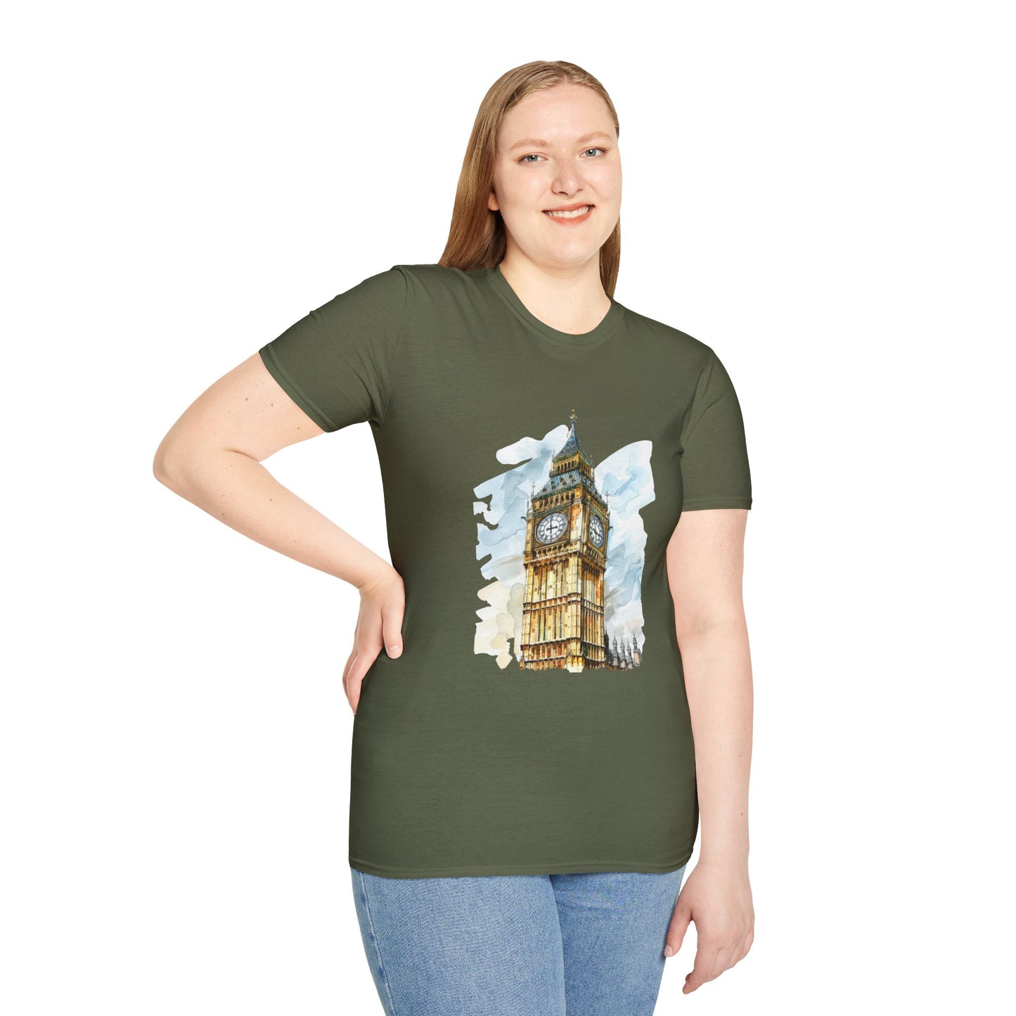 Unisex Softstyle T-Shirt - Timeless Icon - The UK’s Famous Clock Tower