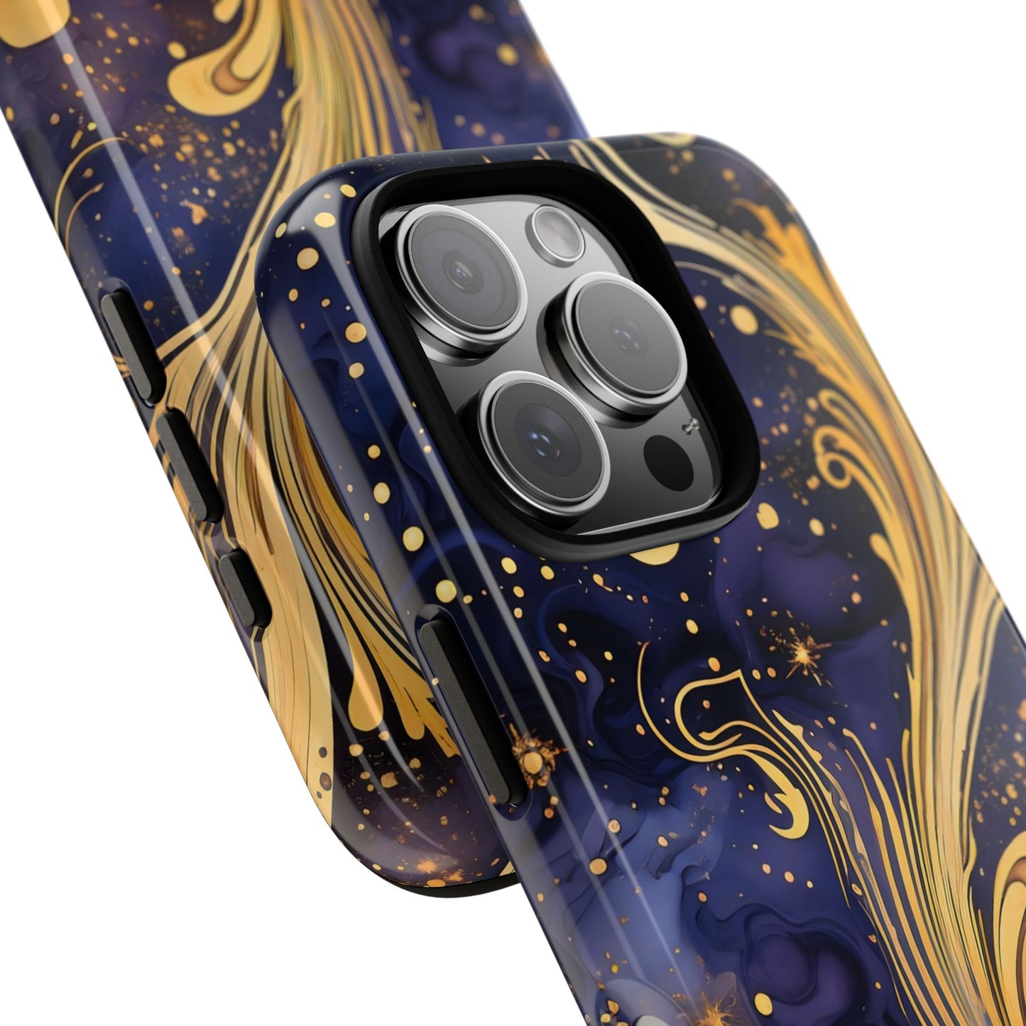 Elegant Floral Phone Case, Tough Cases for Women, Artistic Galaxy Design, Phone Cover for Cosmic Lovers, Unique Gift Idea