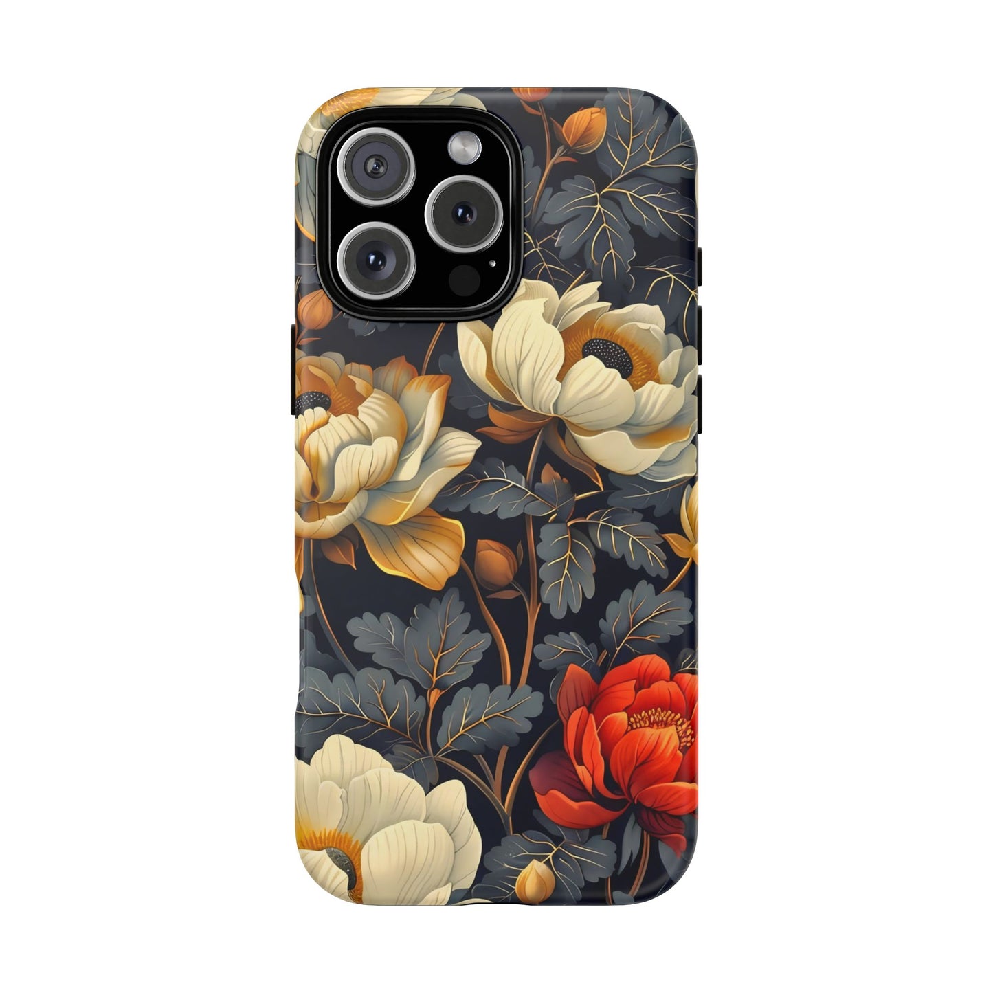 Floral Phone Case - Tough Cases, Stylish Mobile Cover, Flower Design, Holiday Gift, Trendy Accessory, Eco-Friendly Case